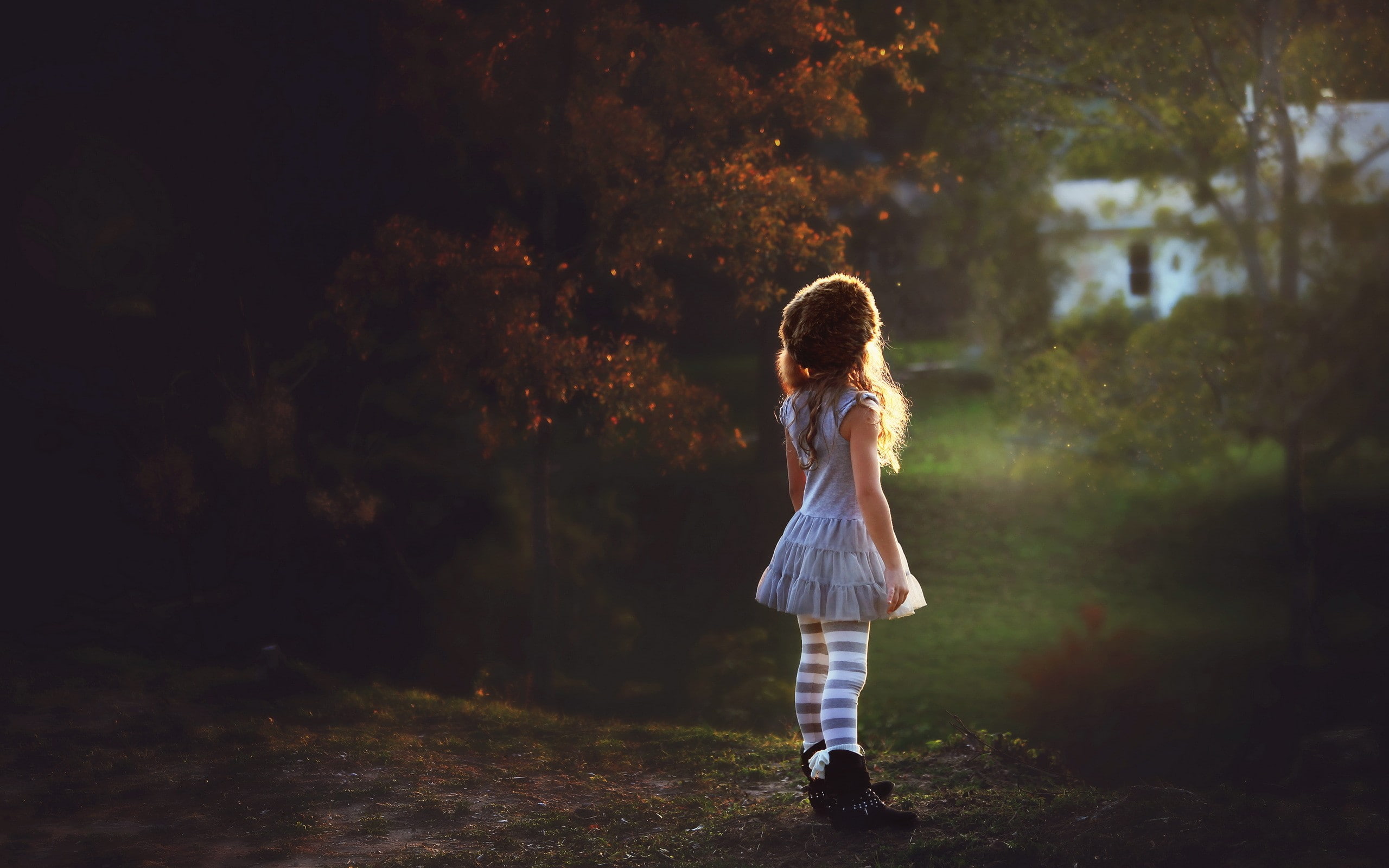 2K, sun rays, children, HD Wallpaper
