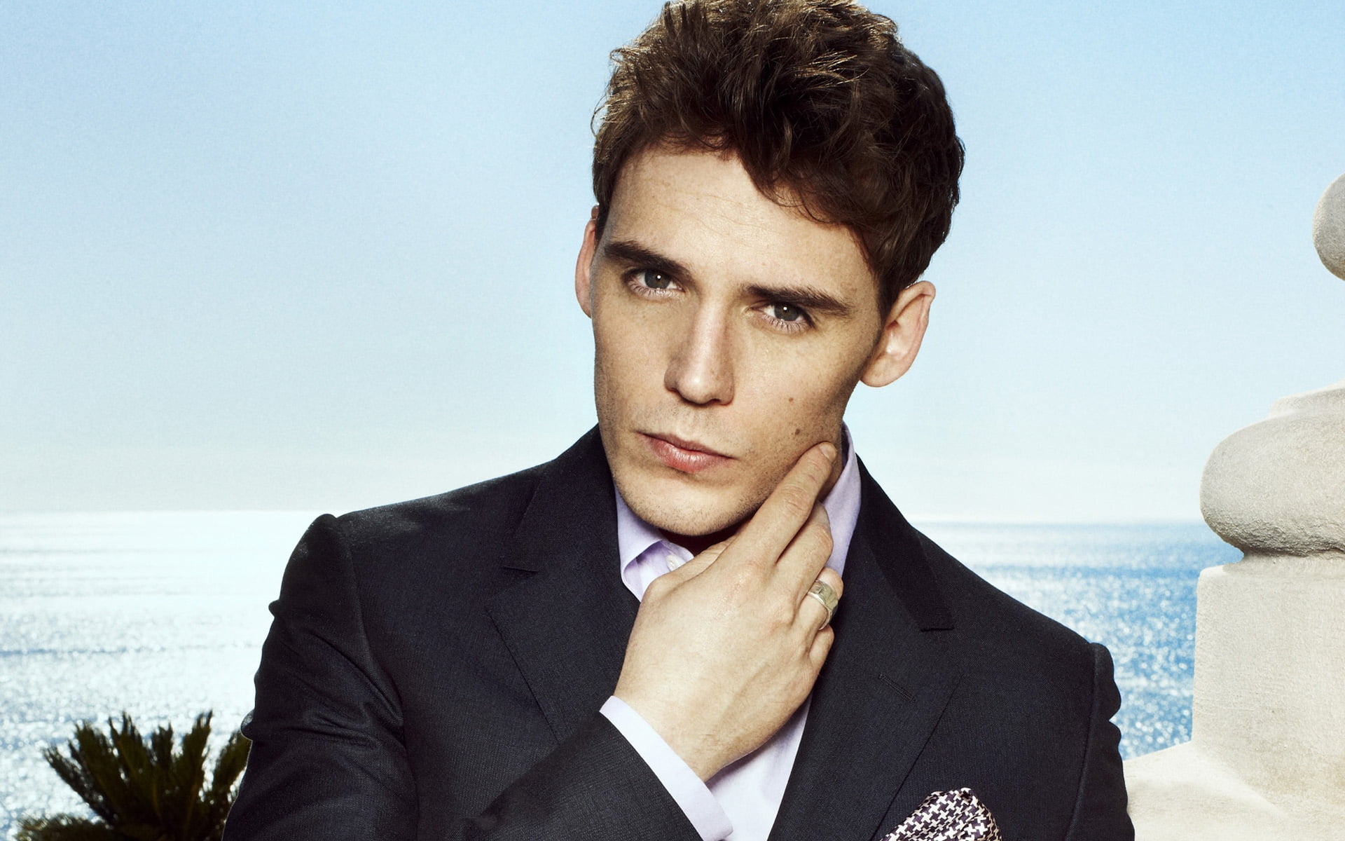 beautiful People, white Collar Worker, look, well-dressed, business Person, sam claflin, day, male Beauty, men, success, one Man Only, blue, thinking, suit, HD Wallpaper