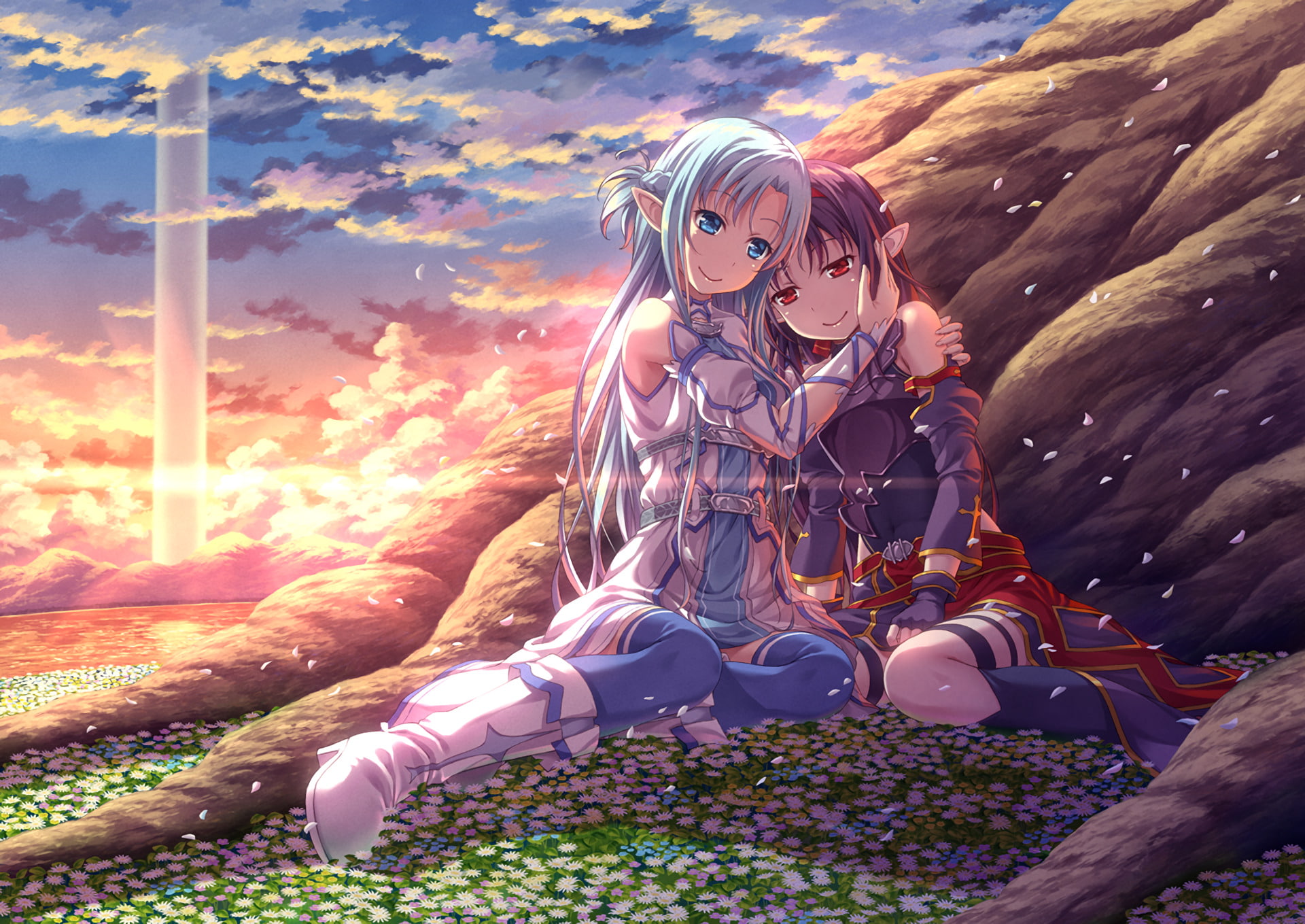 1080P, Yuuki Konno, Asuna Yuuki, Sword Art Online, Sword Art Online II, HD Wallpaper