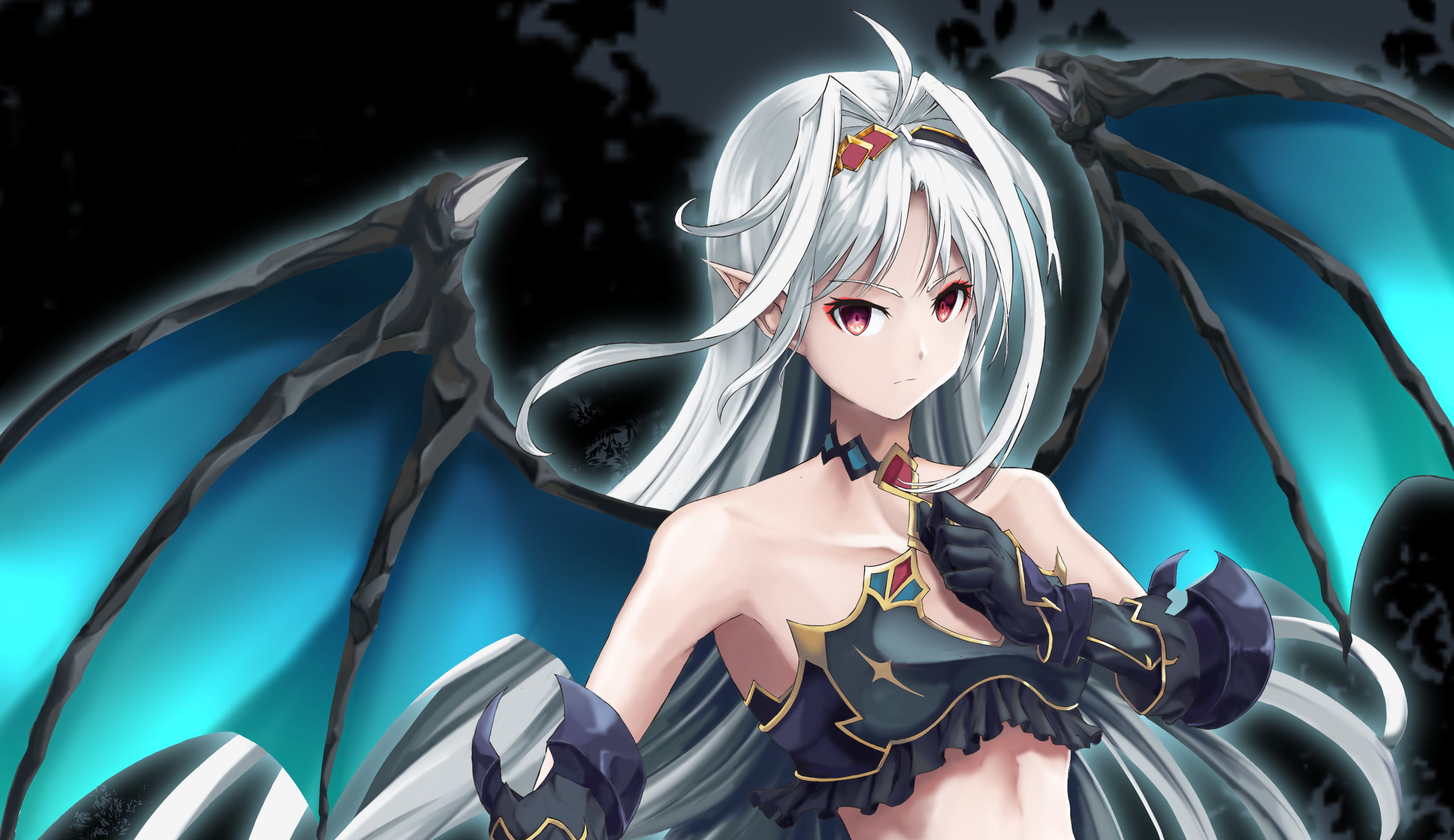 White Hair, Yuuki Konno, Wings, Sword Art Online II, 2K, Sword Art Online, HD Wallpaper