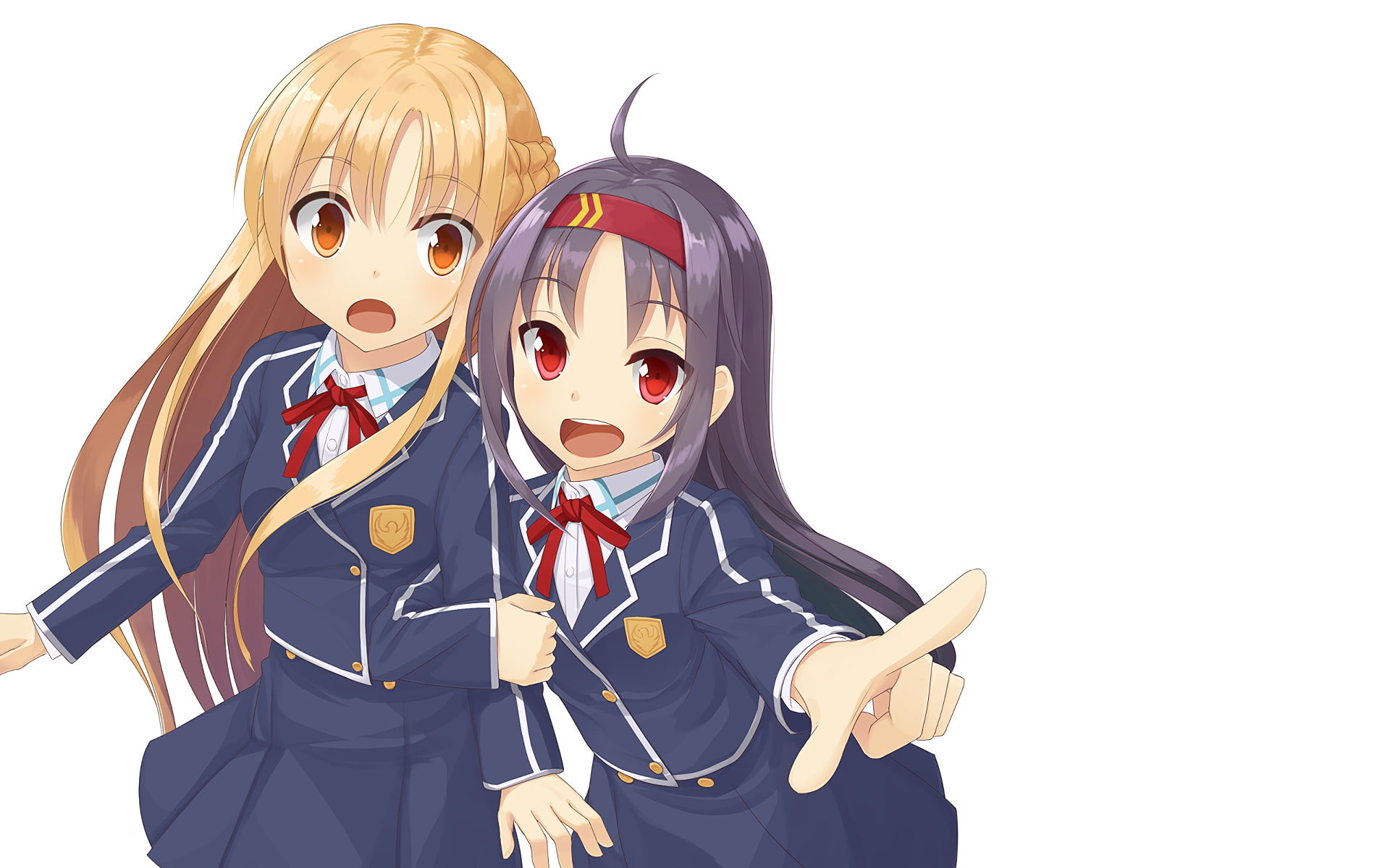 Sword Art Online II, Yuuki Konno, Asuna Yuuki, Sword Art Online, 1080P, HD Wallpaper