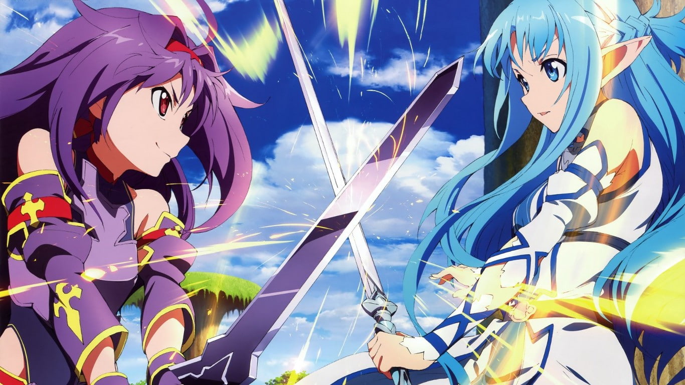 environment, backgrounds, full frame, Sword Art Online, multi colored, 720P, anime, sunlight, Yuuki Asuna, creativity, representation, streamer, no people, HD Wallpaper