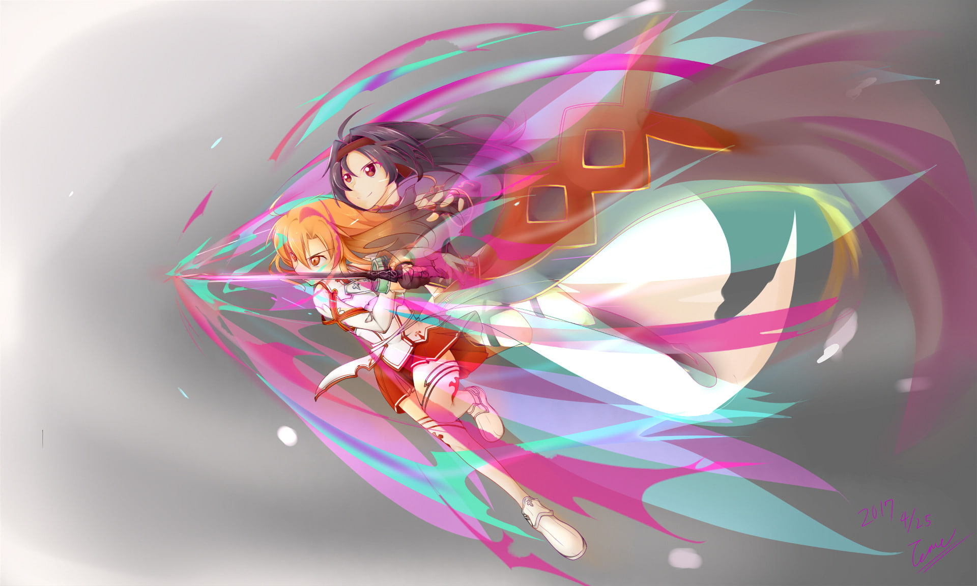Yuuki Konno, Asuna Yuuki, Sword Art Online II, Sword Art Online, 1080P, HD Wallpaper