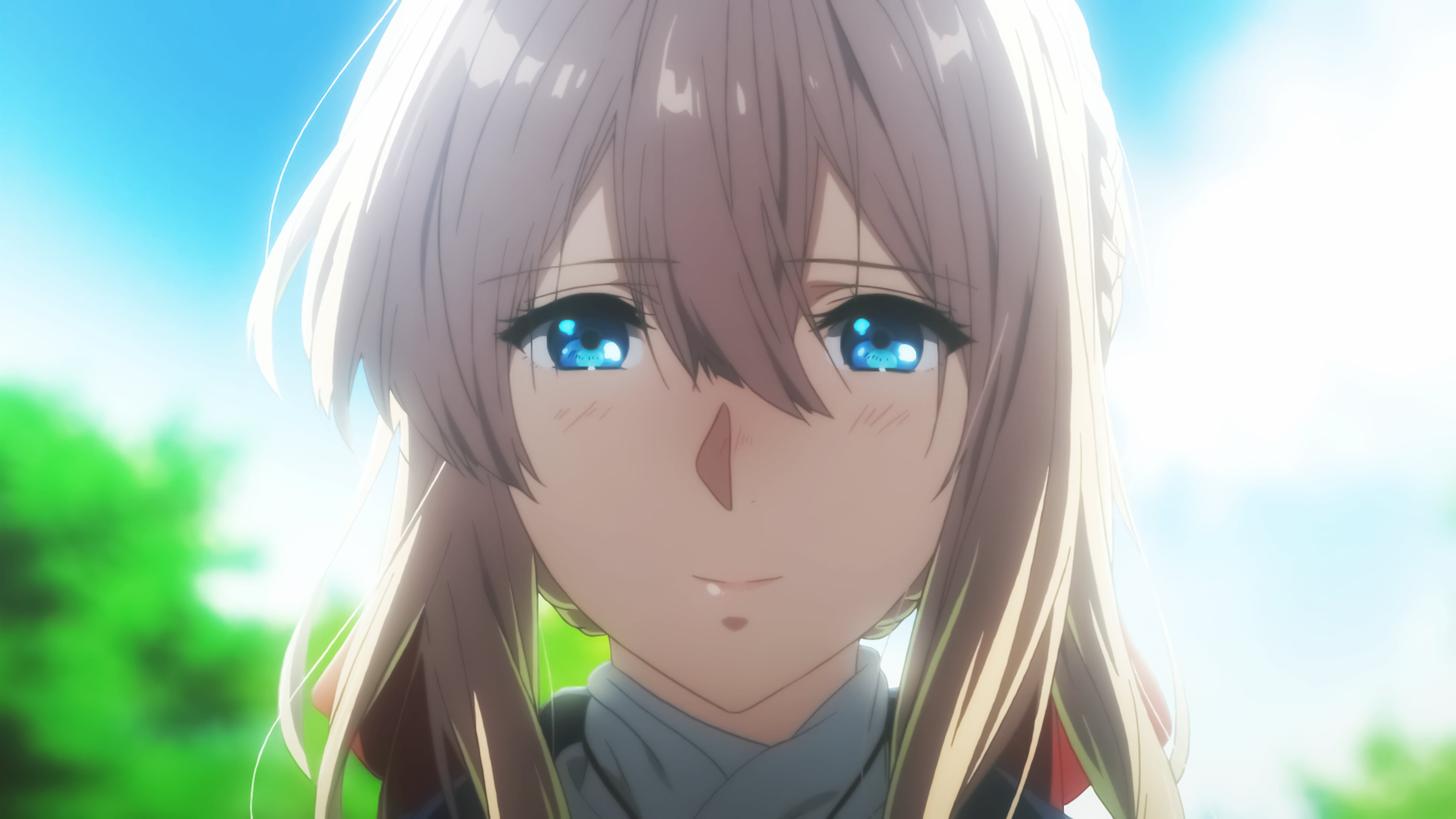 blue eyes, Violet Evergarden, 5K, blond hair, HD Wallpaper