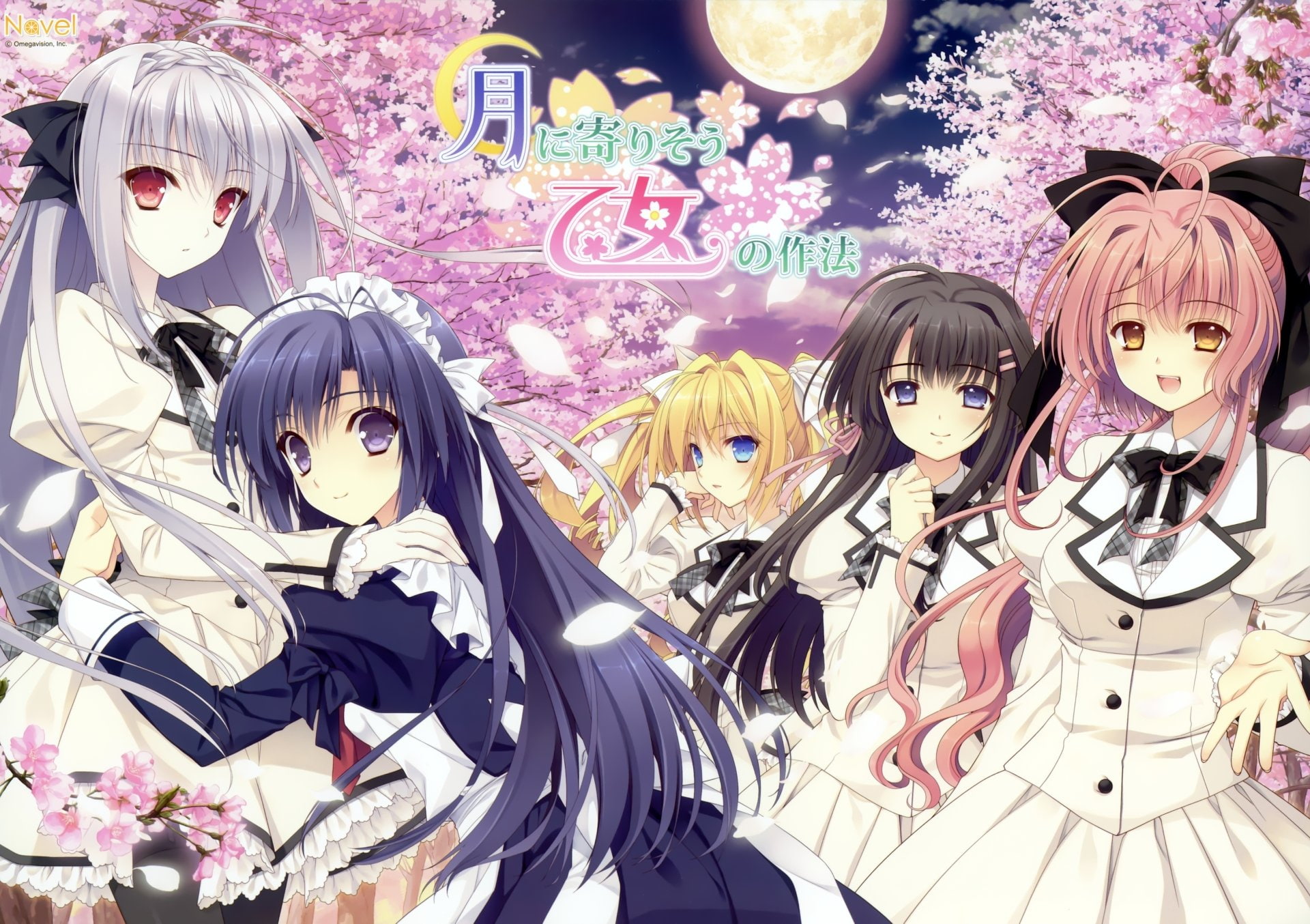 Anime, Sakurakouji Luna, Tsuki Ni Yorisou Otome No Sahou, Kokura Asahi, Ursule Fleur Jeanmaire, 1080P, Hananomiya Mizuho, Yanagase Minato, HD Wallpaper