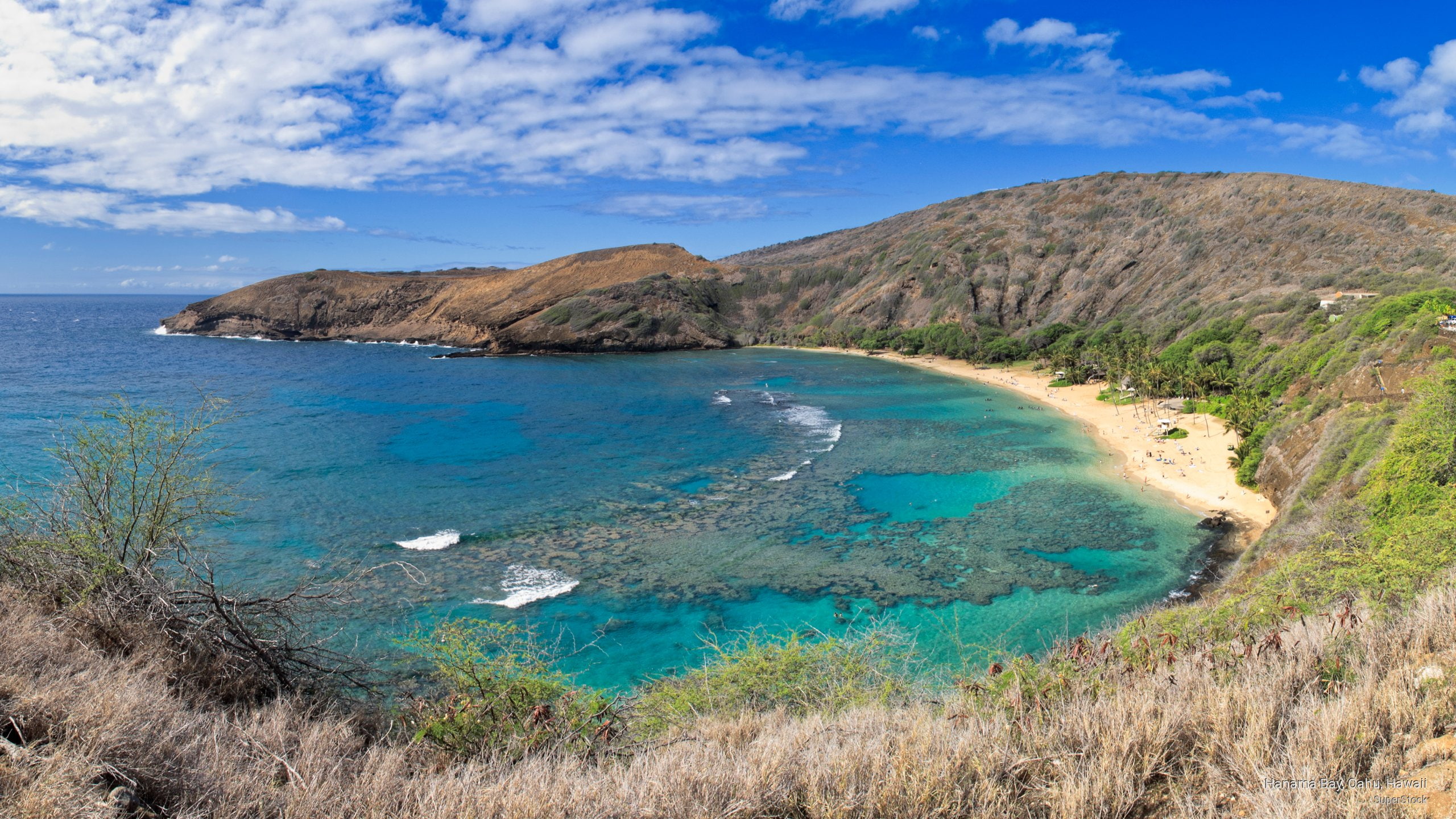 2K, Islands, hanama, oahu, hawaii, bay, HD Wallpaper