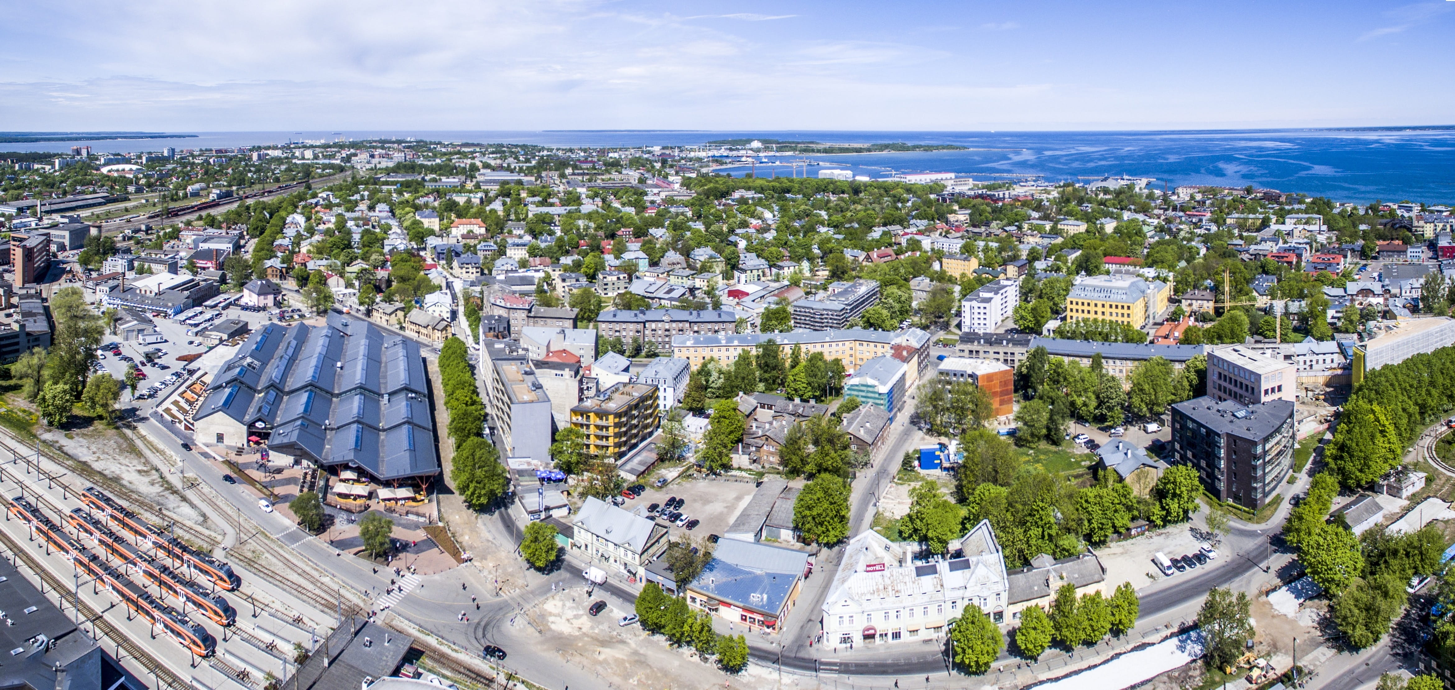 water, tourism, reval, day, aerial, travel destinations, church, europe, road, tower, travel, built structure, sea, tallinn, city, architecture, baltic, HD Wallpaper