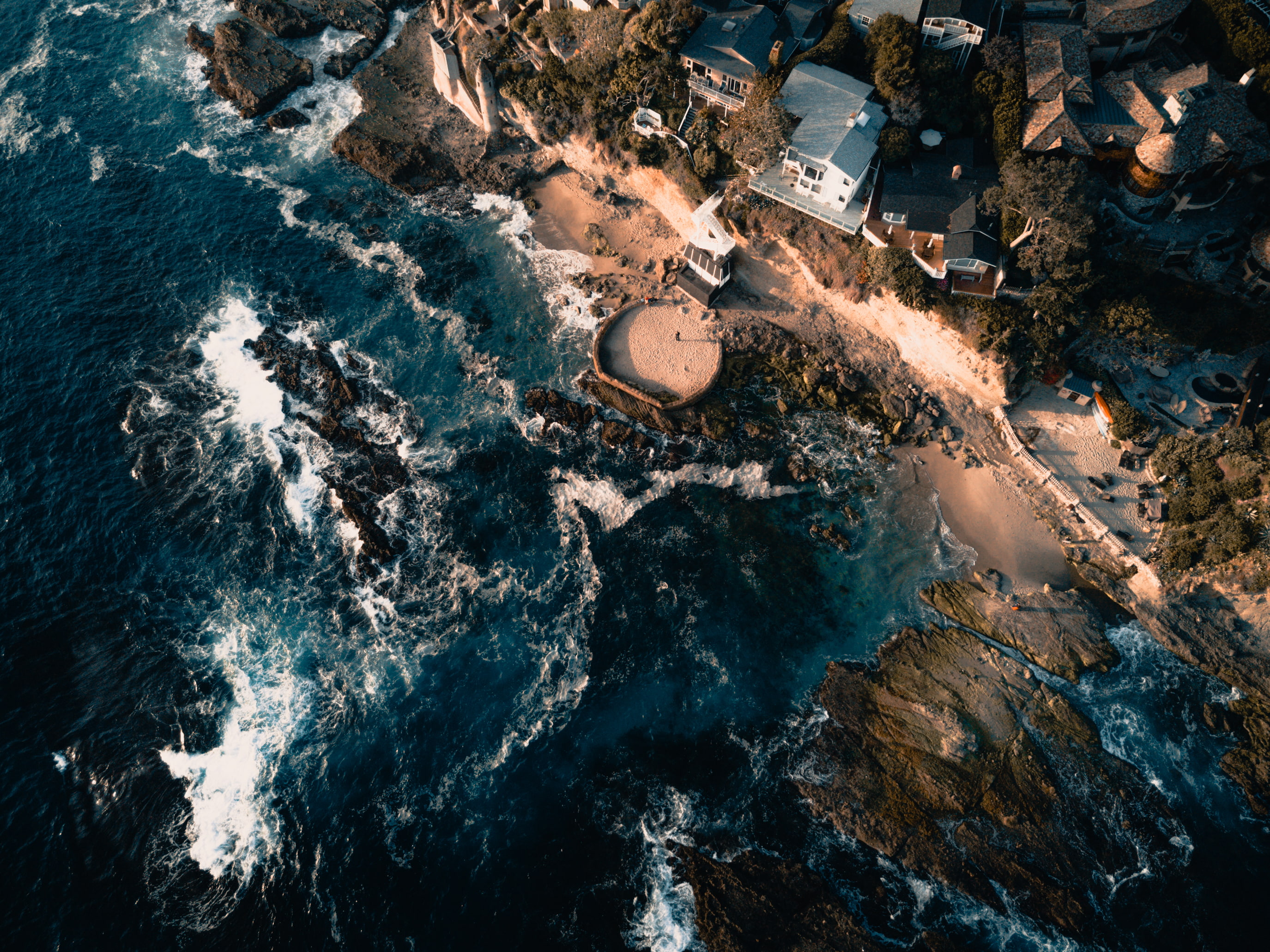 swash, sea, view, 2K, HD Wallpaper