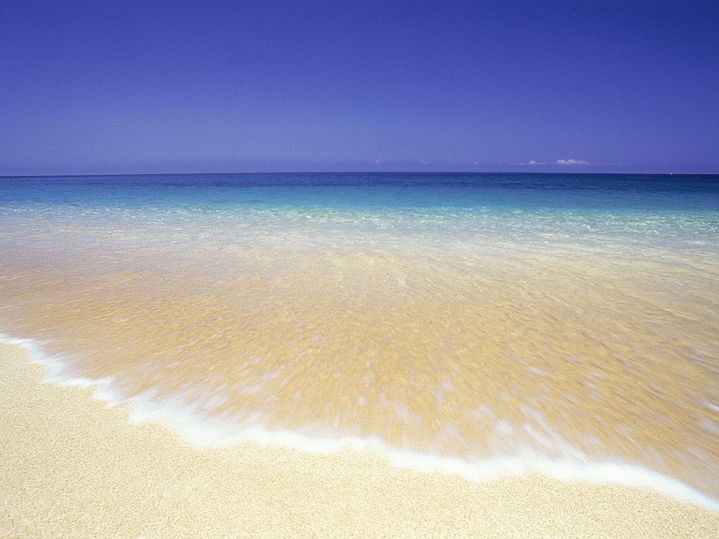 landscape, nice, waves, sky, beach, 480P, hawaii, nature, clouds, seawater, blue, sea, nice hawaii beach, HD Wallpaper