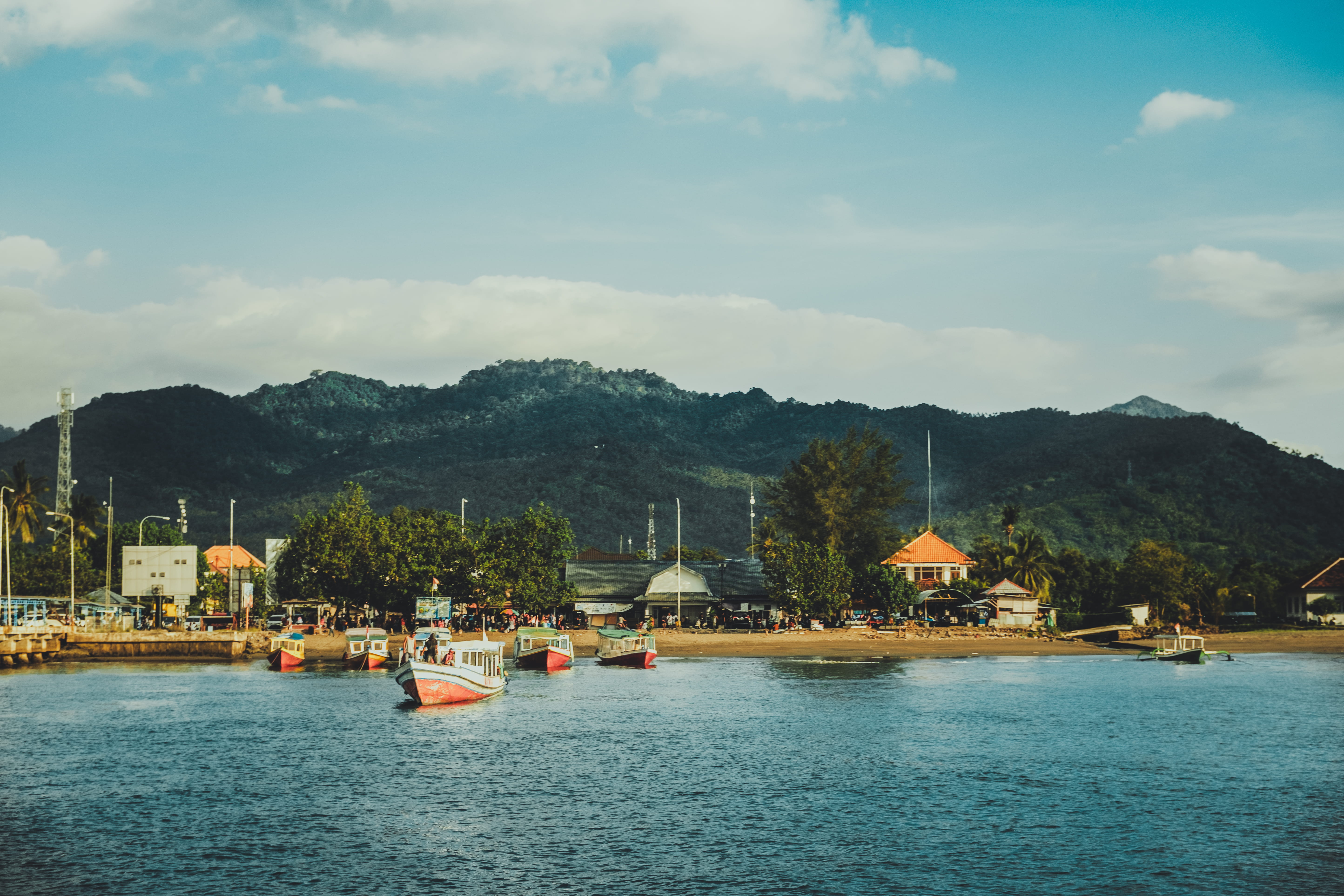 mode of transportation, nautical vessel, building exterior, day, architecture, harbor, outdoors, biosphere, water, tree, plant, marina, scenics - nature, HD Wallpaper