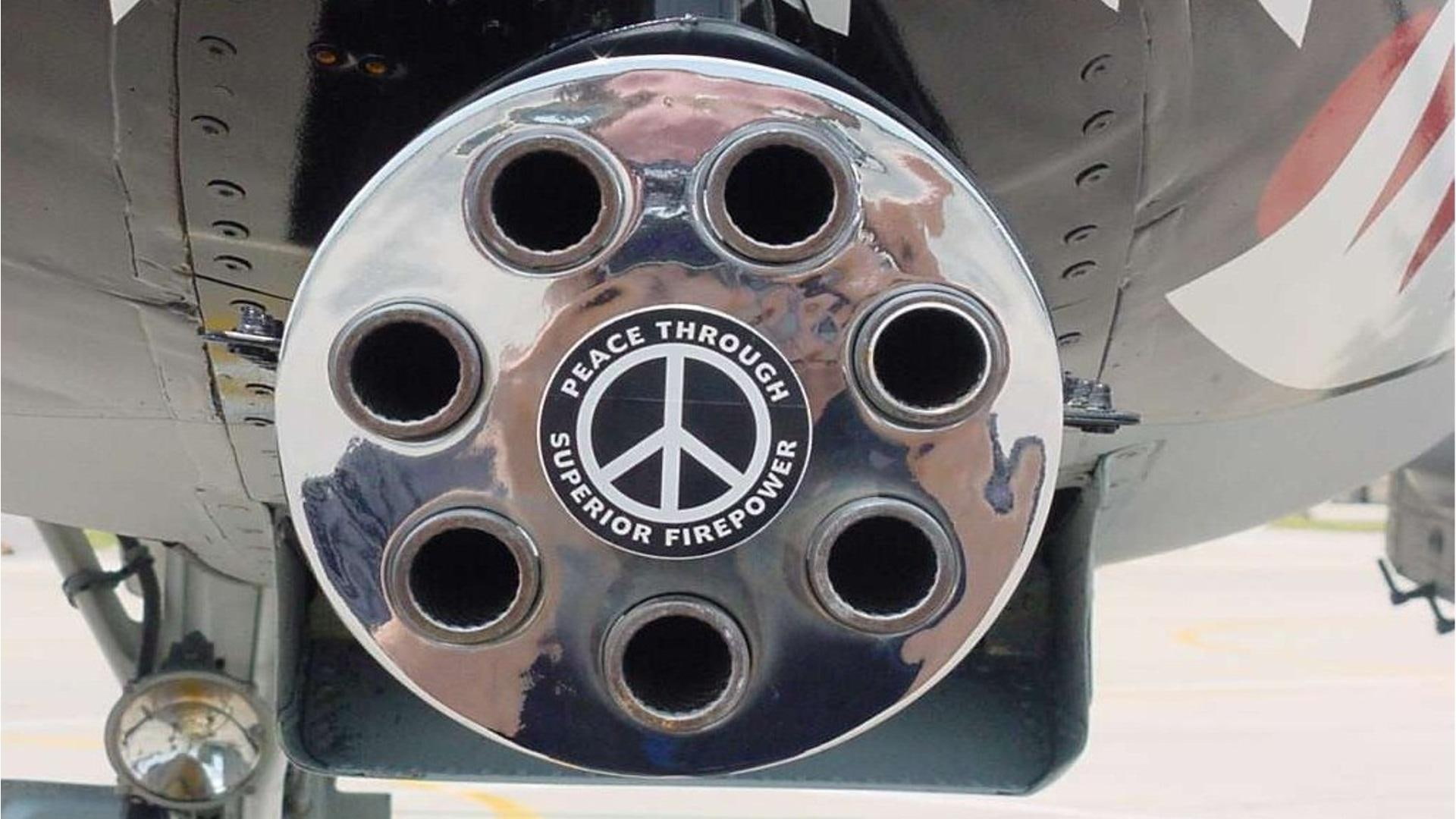 machine, superior, 1080P, round, chrome, way, thunderbolt, aircraft planes, peace, firepower, HD Wallpaper