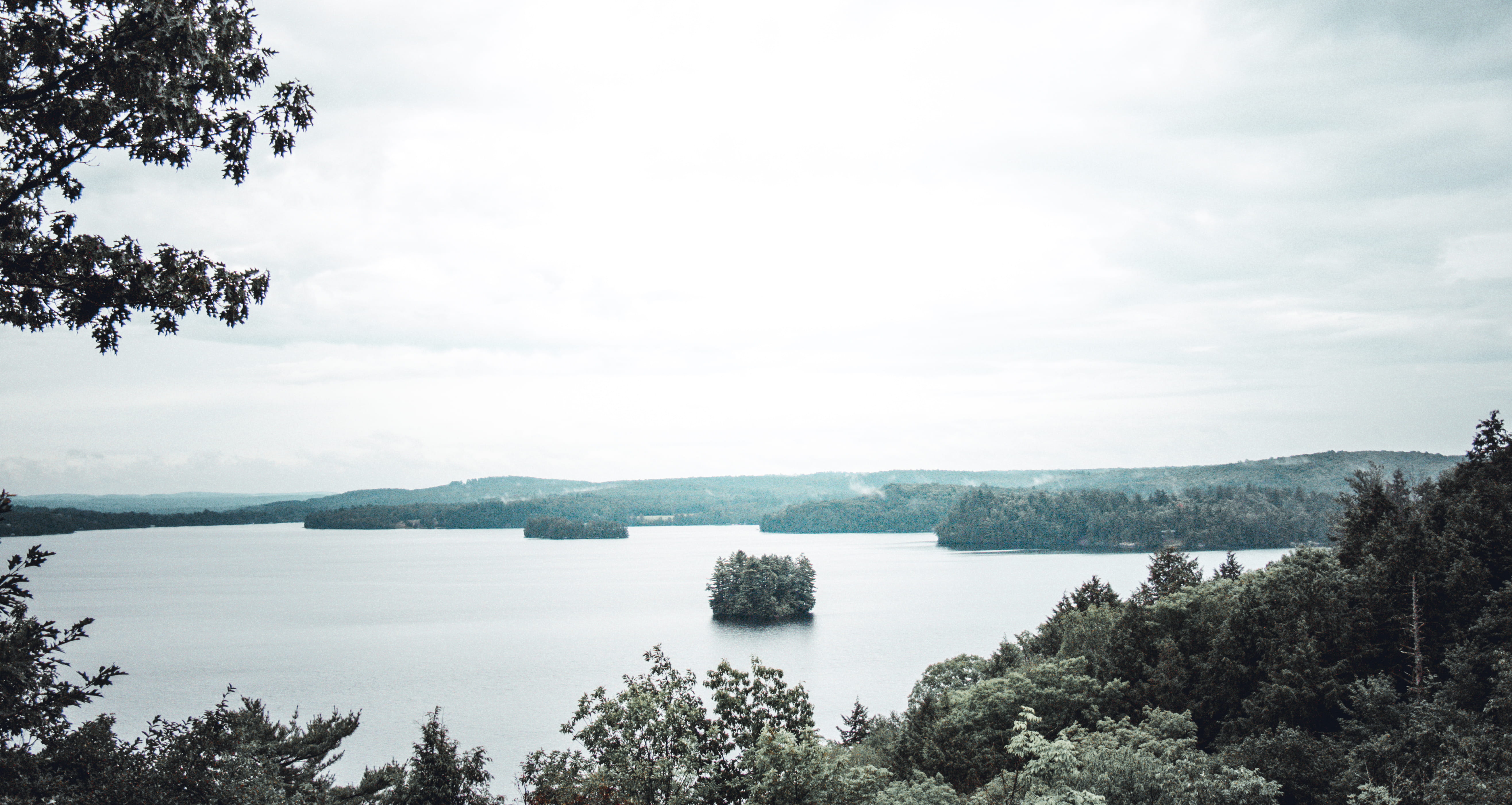 tranquil scene, lake, scenics - nature, beauty in nature, land, day, cloud - sky, water, daylight, sky, outdoors, tranquility, plant, body, no people, mountain, HD Wallpaper