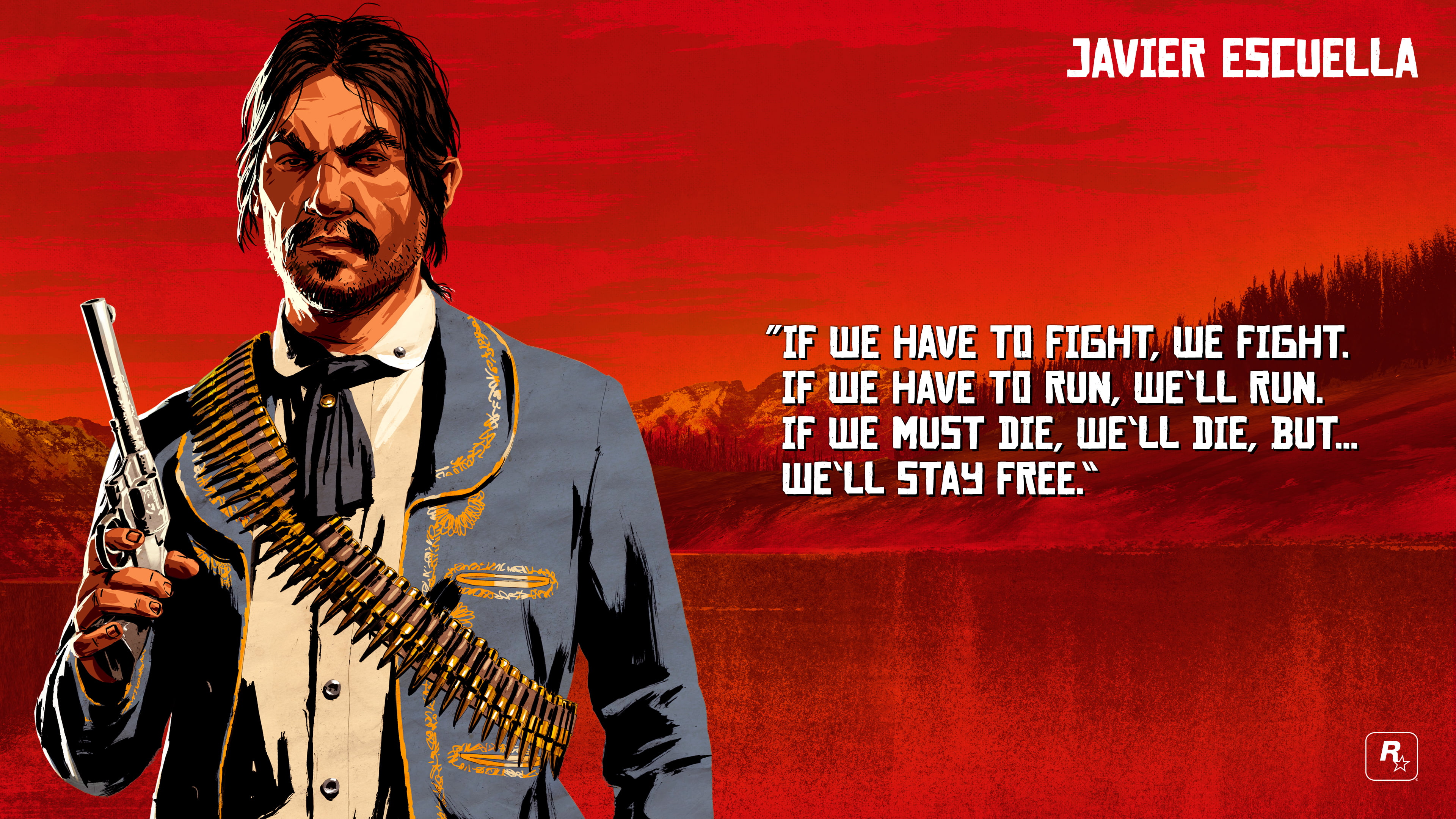 Javier Escuella, Red Dead, Red Dead Redemption 2, 4K, HD Wallpaper