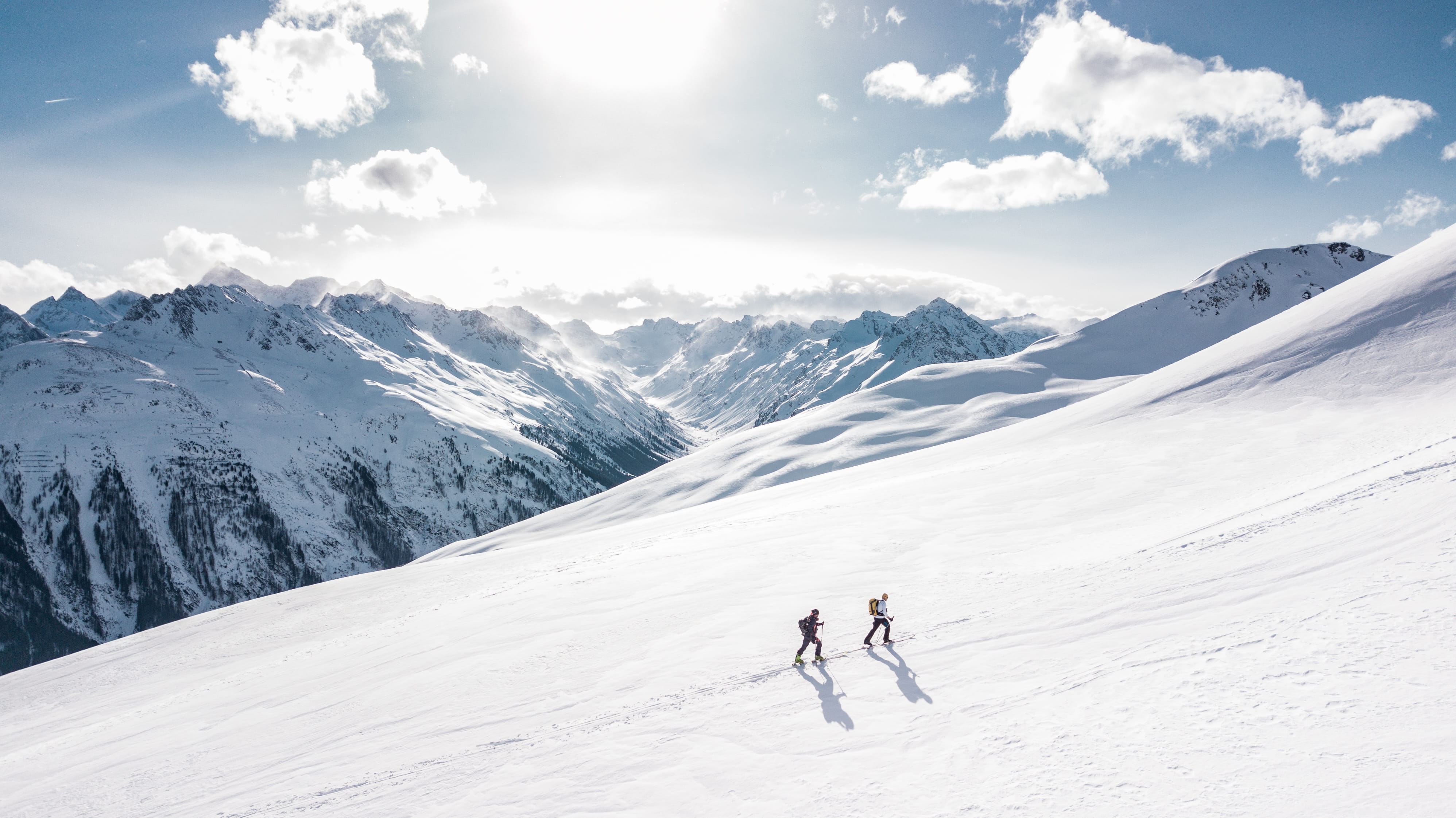 trip, sky, leisure activity, mountain peak, ski slope, recreation, people, adventure, outdoorchallenge, snowcapped mountain, glacier, sport, scenic, resort, HD Wallpaper