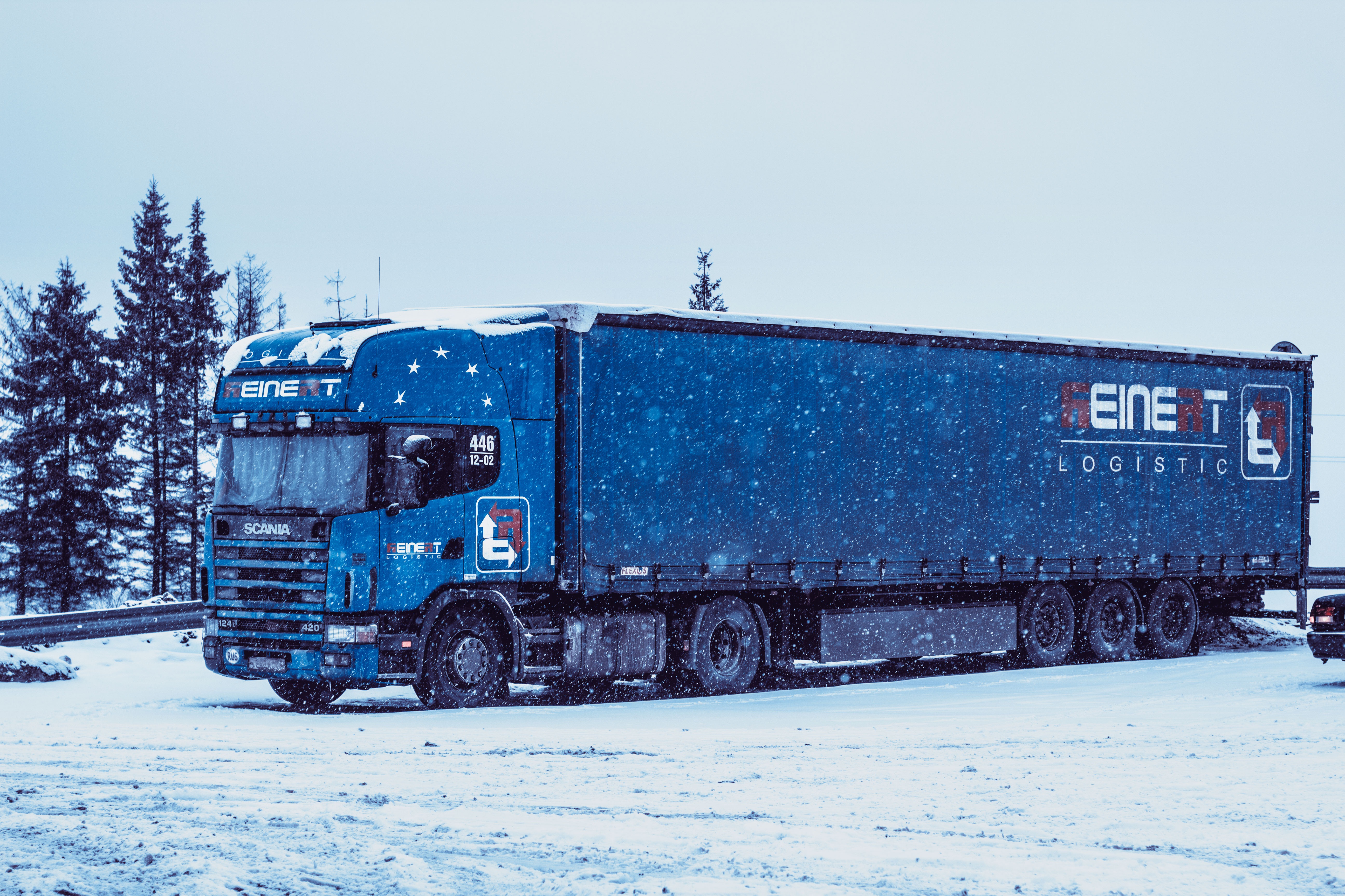 cold, truckers, russia, freight, train, transportation, outdoors, sky, parked, winter, freight transportation, the palace ensemble tsarskoe selo, weather, HD Wallpaper