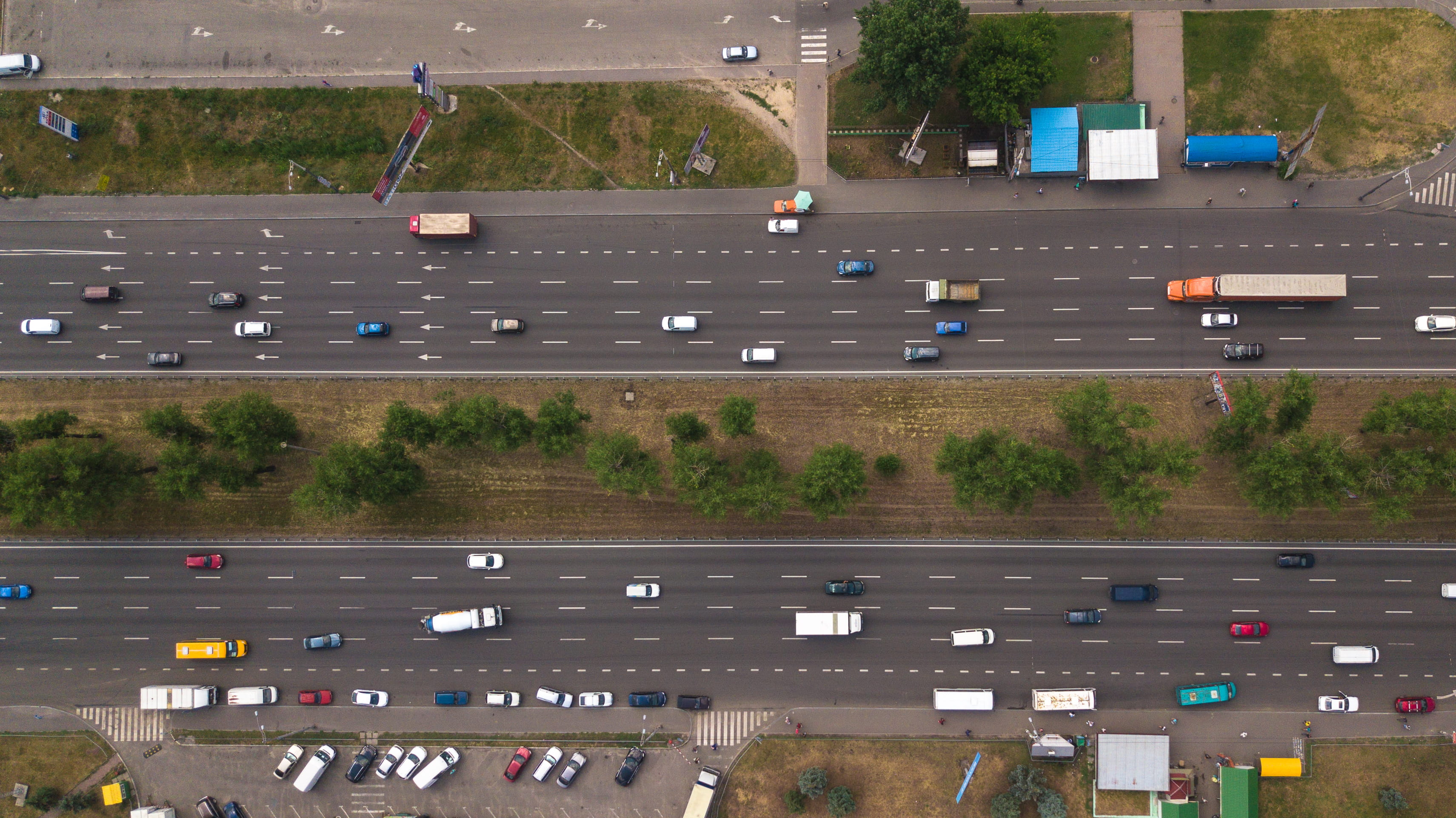 street, road marking, motor vehicle, city, highway, transportation, traffic, motion, day, 2K, plant, land vehicle, mode of transportation, high angle view, HD Wallpaper