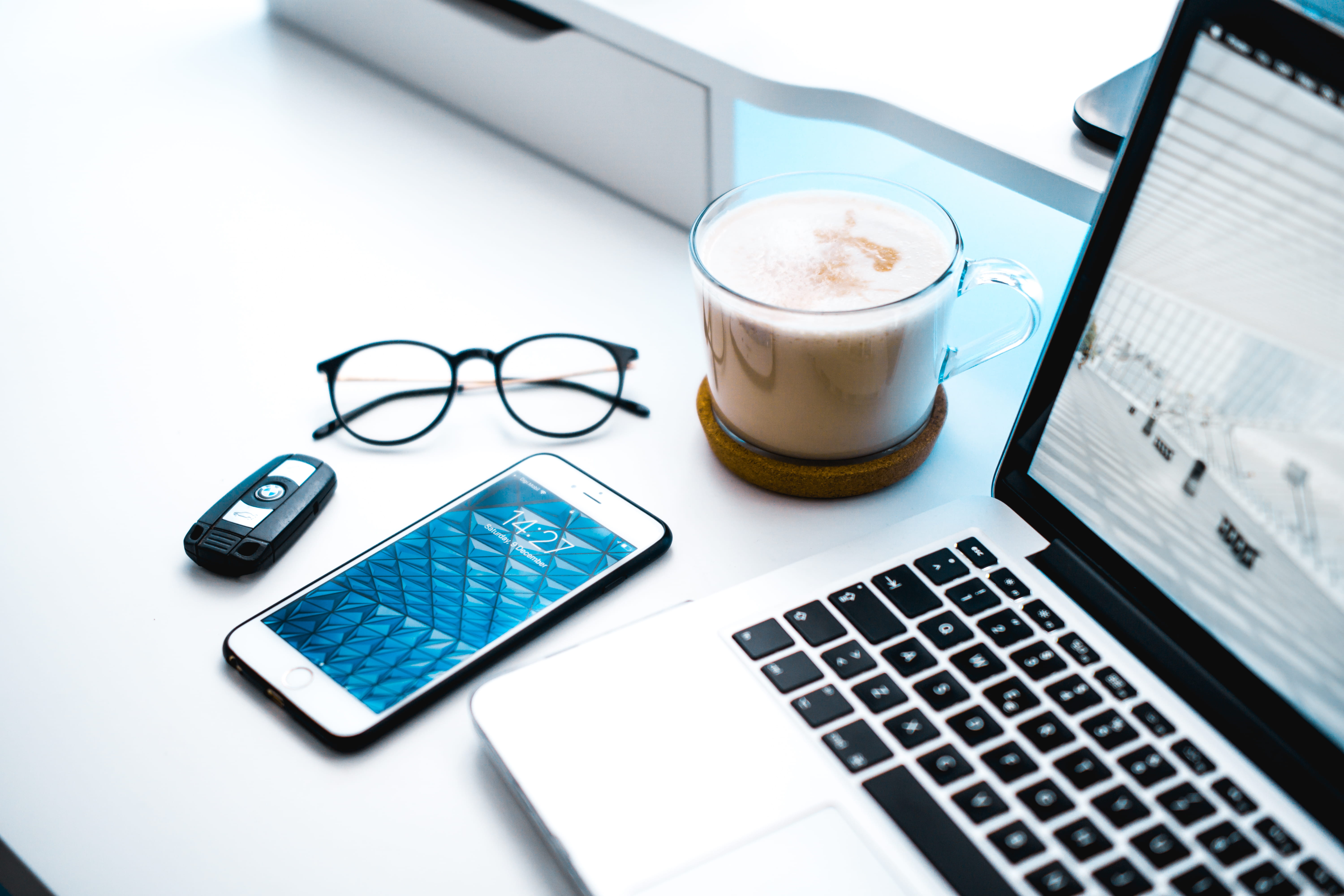 laptop, wireless technology, drink, black, smart phone, mug, cup, computer equipment, refreshment, coffee cup, coffee - drink, iphone, table, technology, HD Wallpaper