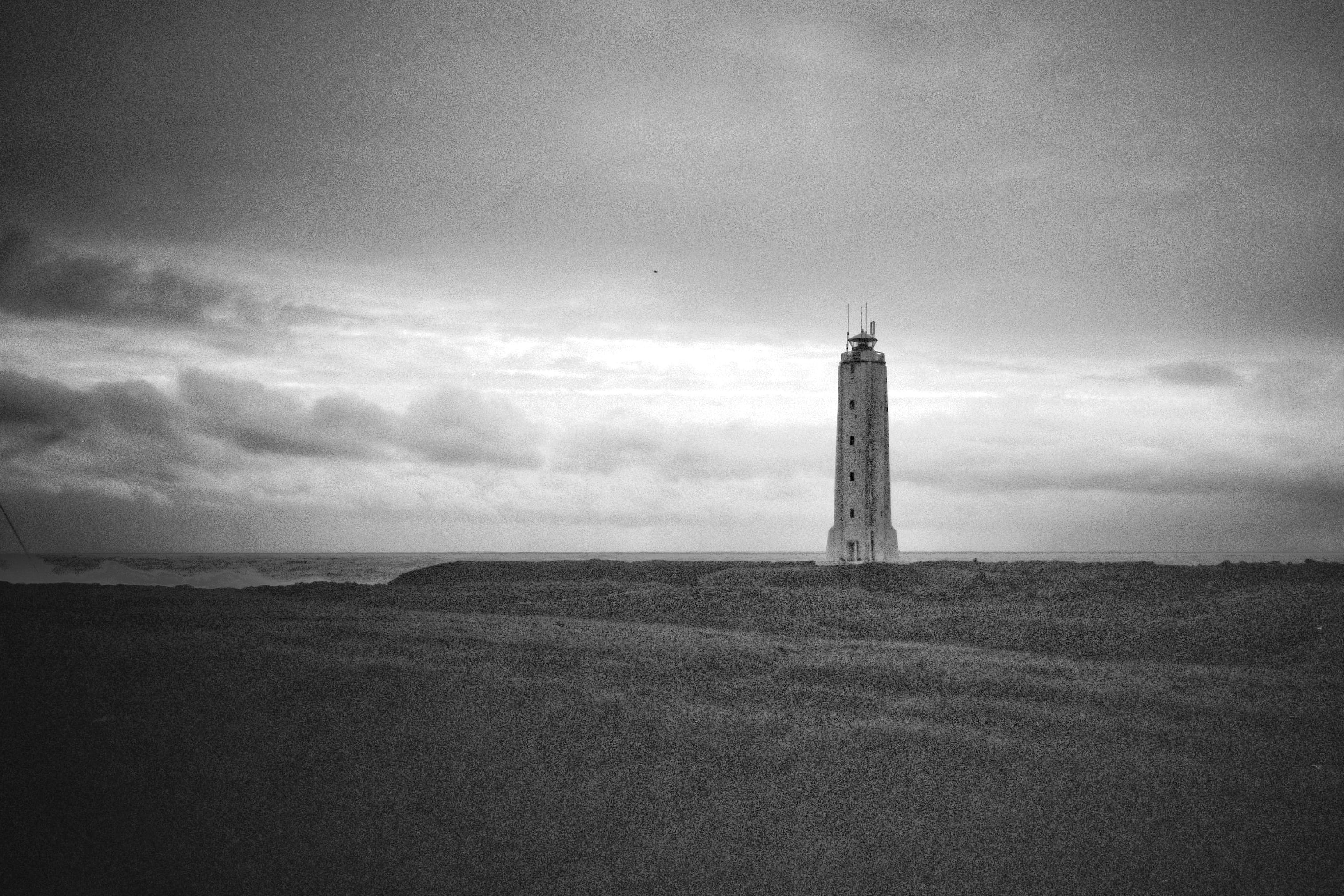 day, field, cloudy, outdoors, tower, guidance, 2K, travel destinations, history, the past, built structure, tranquility, vast, architecture, land, nature, HD Wallpaper