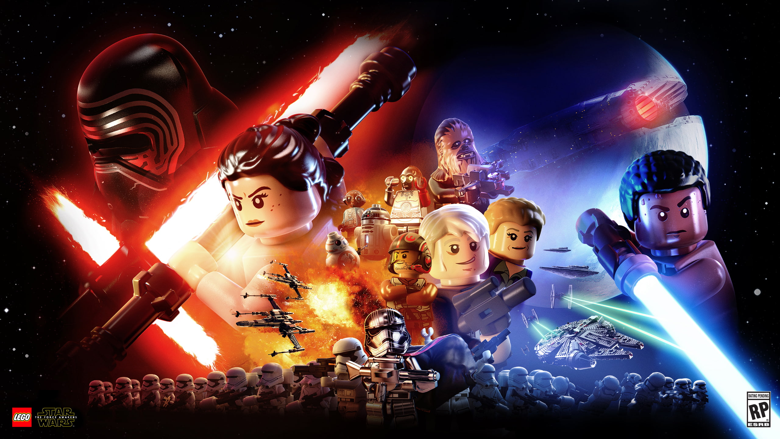 d, Lego Star Wars: The Force Awakens, 2K, HD, lego, star, wars, HD Wallpaper