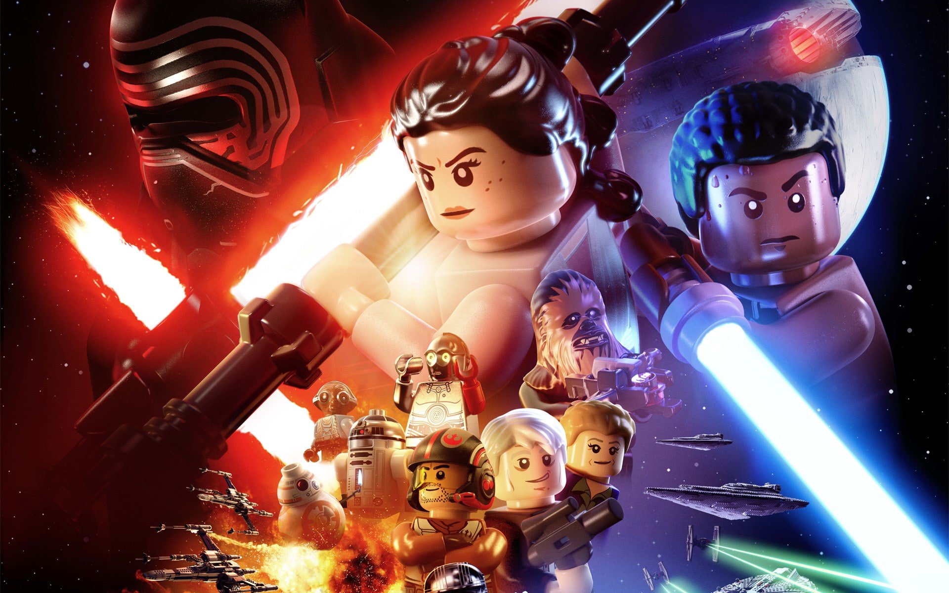 1080P, lego star wars the force awakens, HD Wallpaper