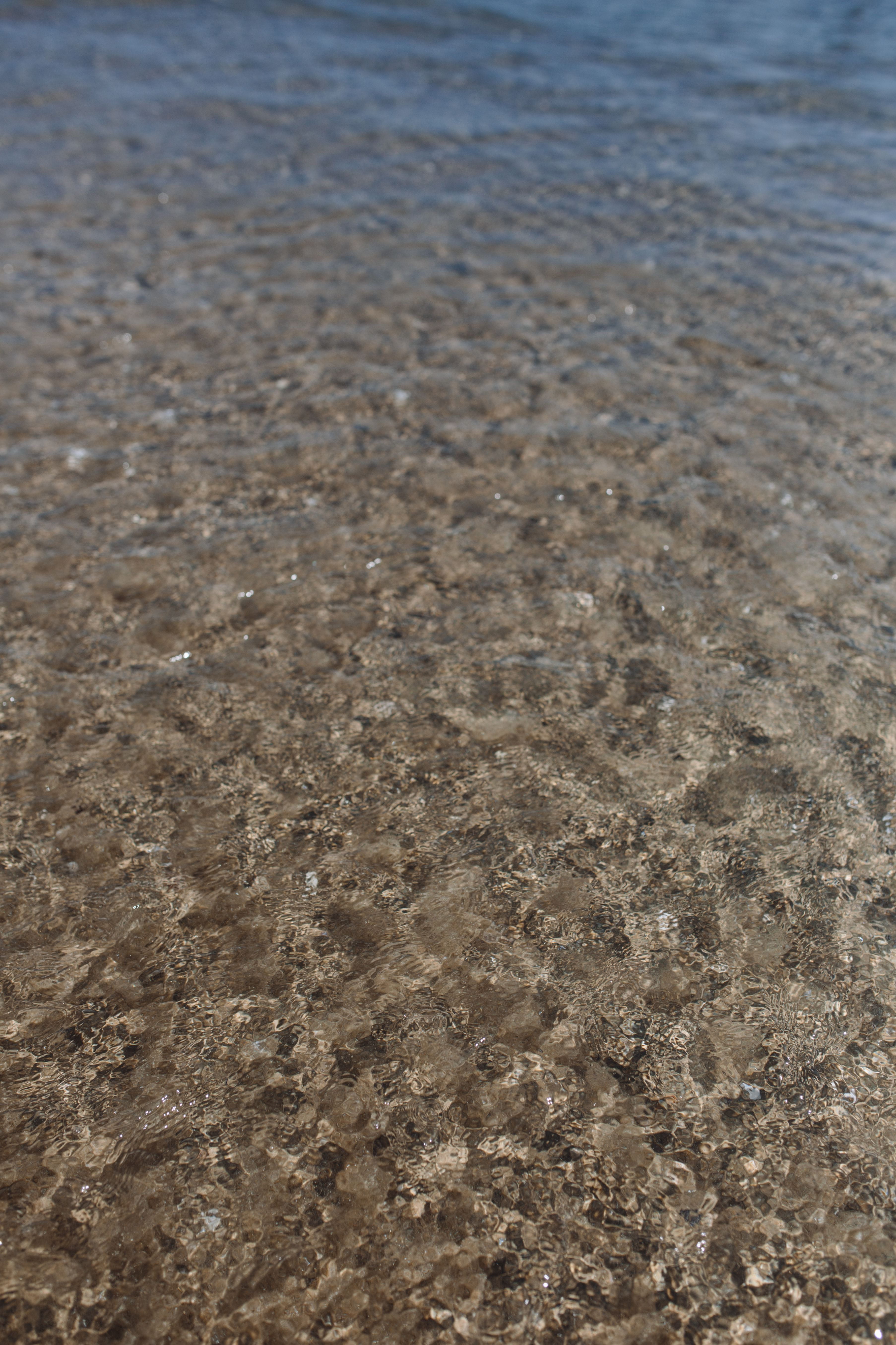beach, sea, land, nature, scenics - nature, outdoors, shallow, ocean, sand, Soft, water, high angle view, waterscape, backgrounds, sandy beach, coastline, Phone HD Wallpaper