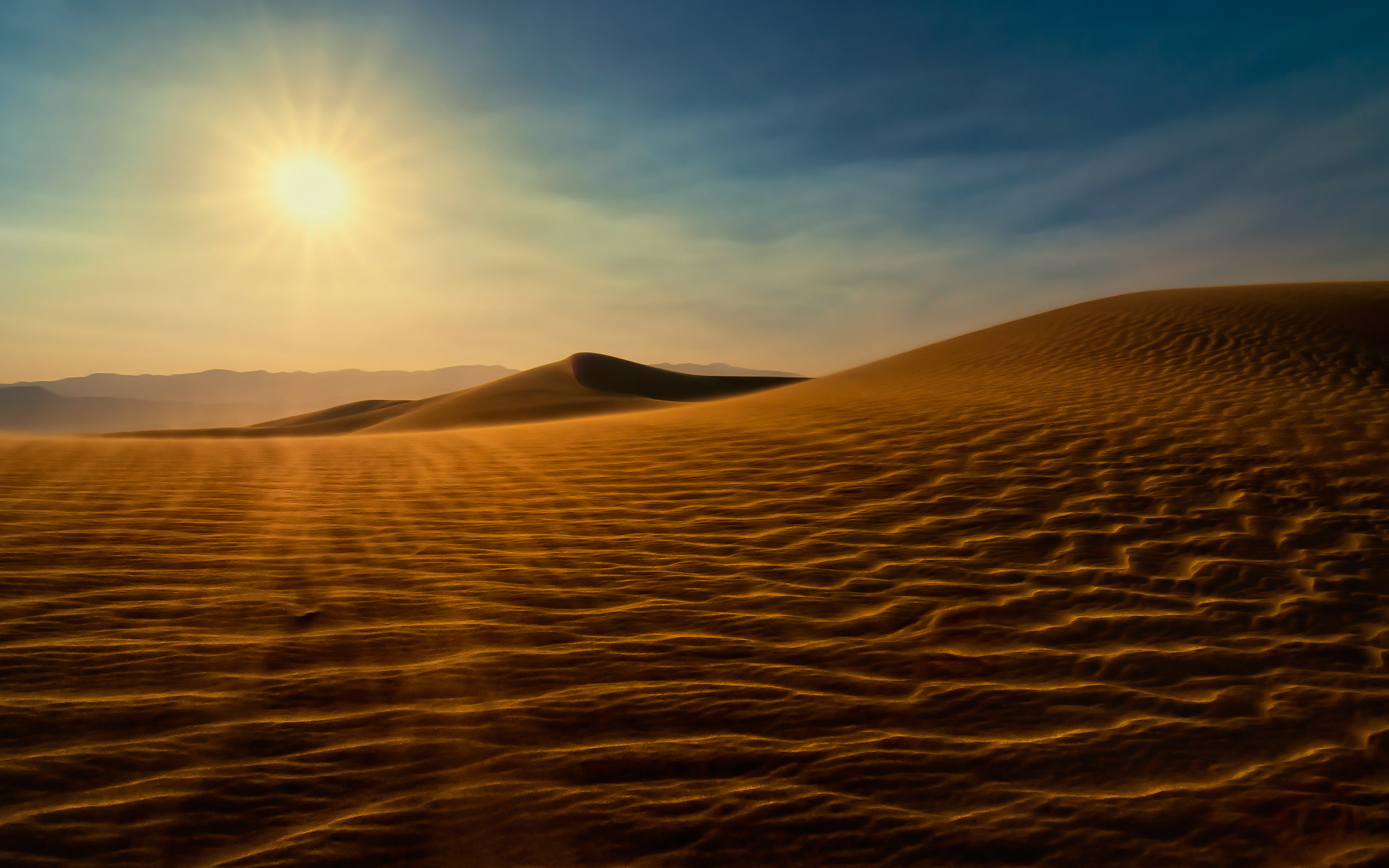 wooden, Mesquite Flat Sand Dunes, bed, Sunset, Death Valley National Park, 2K, frame, mattress, HD, brown, HD Wallpaper