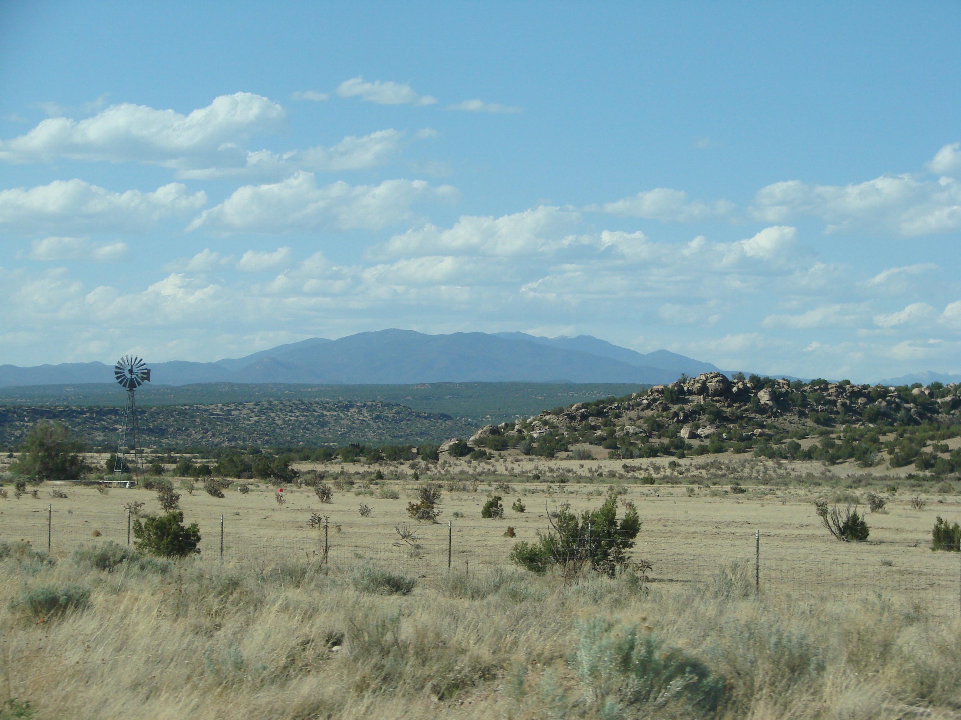 scenics - nature, nature, field, santa fe, non-urban scene, new mexico, tranquil scene, sky, no people, grass, beauty in nature, green, route 66, tree, HD Wallpaper