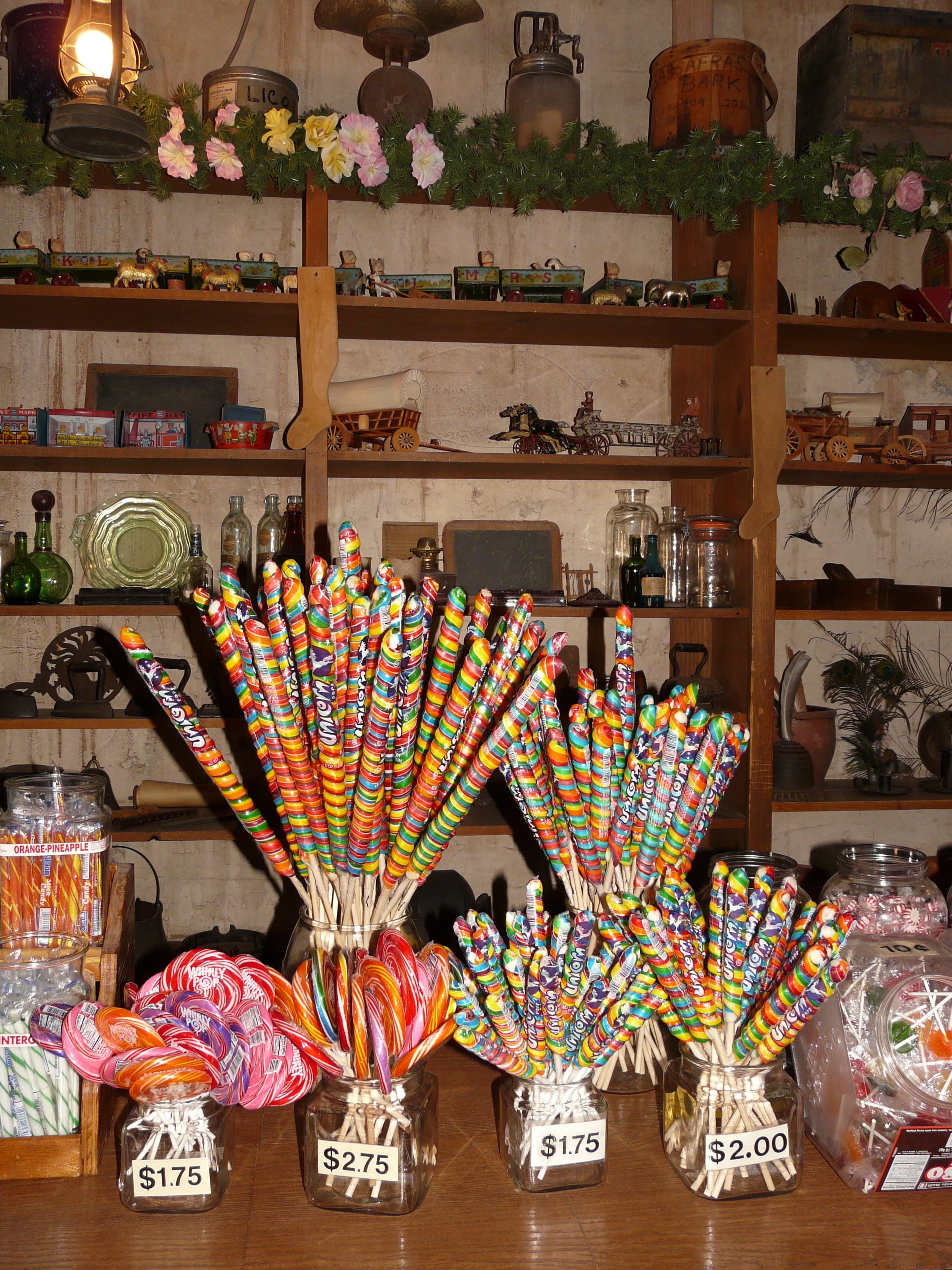 business, indoors, calico ghost town, candy, calico, ghost town, colorful, decoration, sale, music, still life, store, food and drink, silver mining, retail, Phone HD Wallpaper