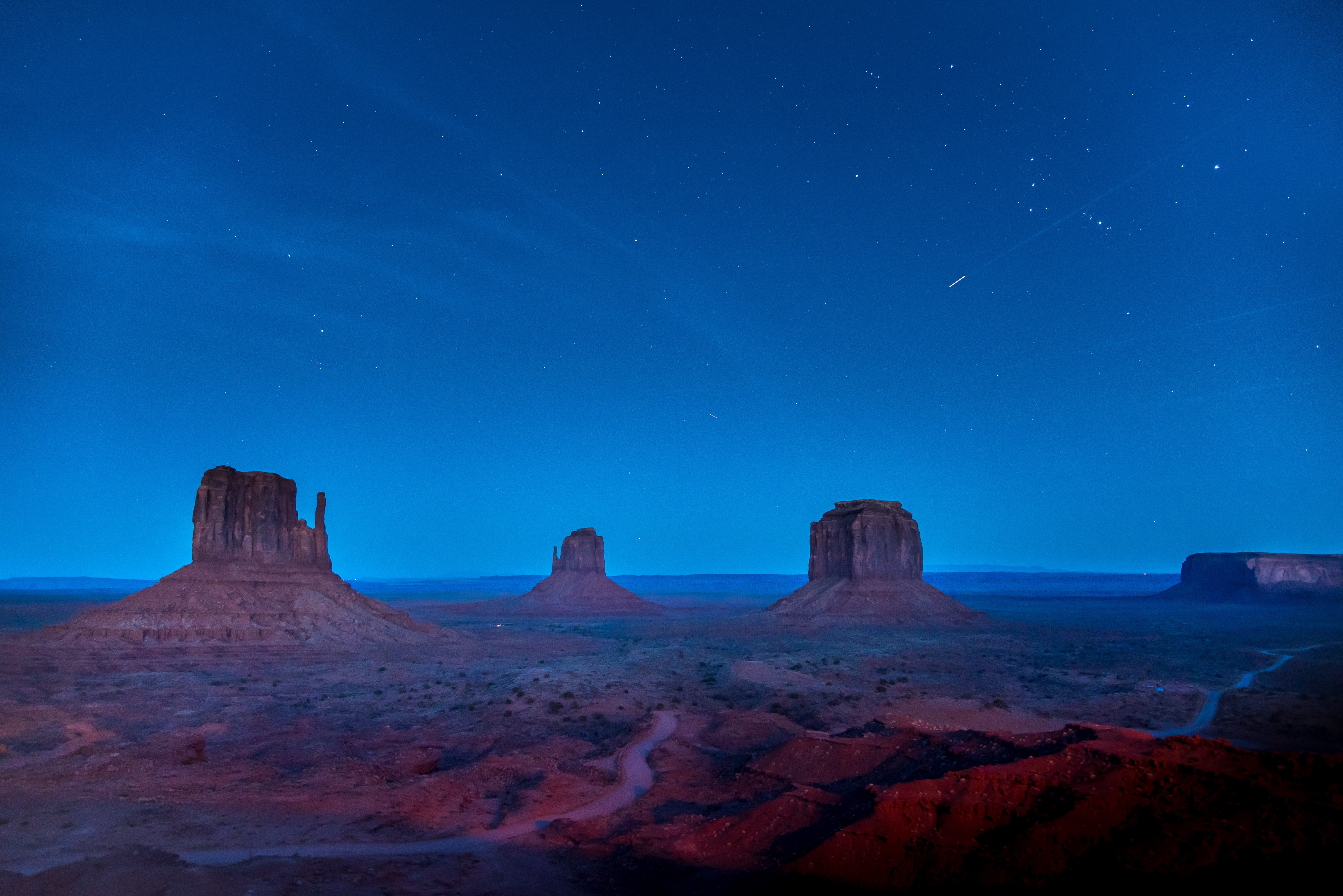 5K, starry night, USA, Binary Starsystem, nature, stars, desert, HD Wallpaper