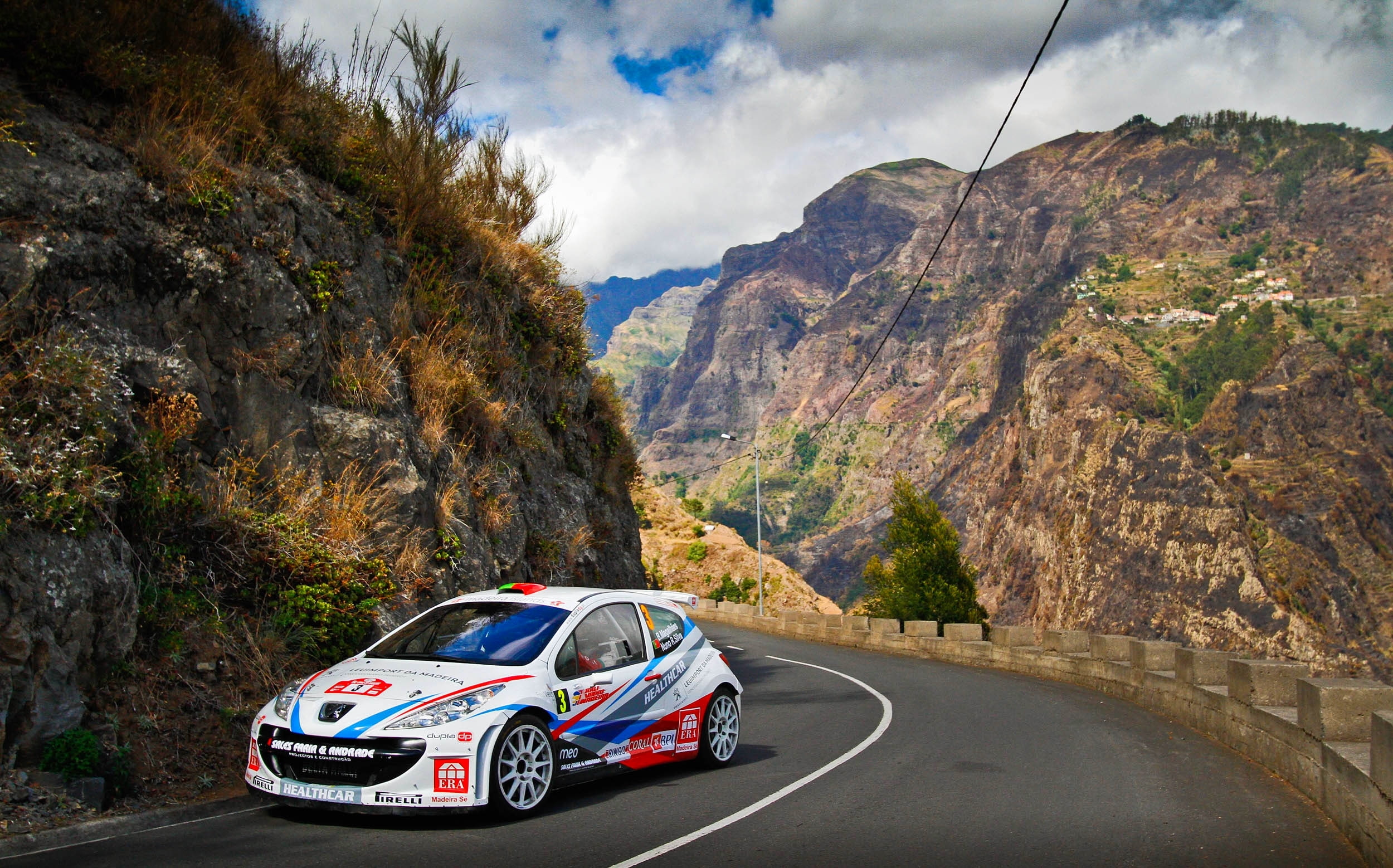 Mountains, Peugeot, WRC, 1080P, Road, 207, Sport, Rally, White, HD Wallpaper