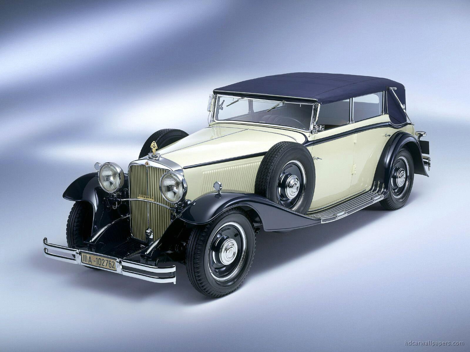 classic, cars, car, 720P, black, maybach, beige, HD Wallpaper