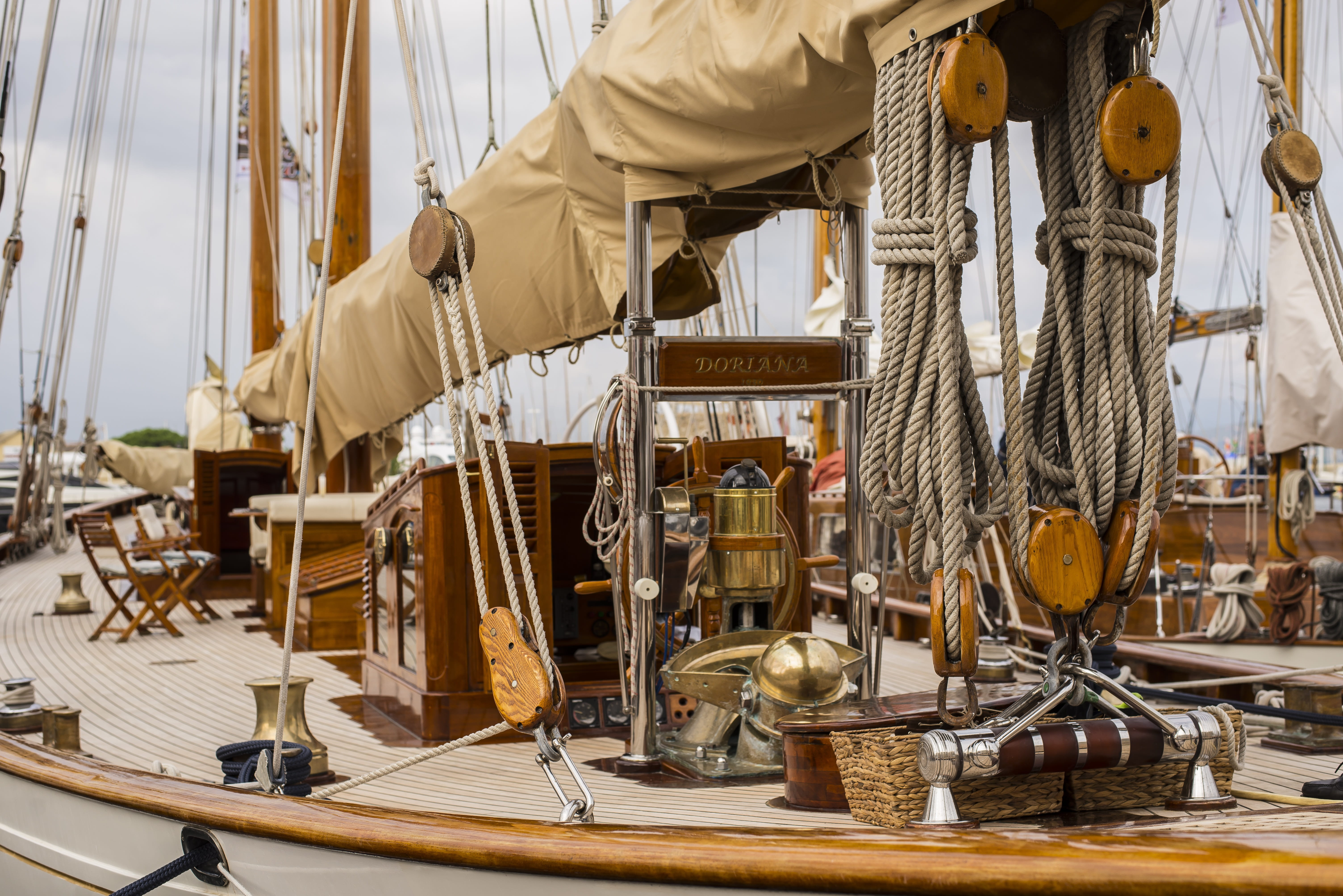 hanging, mediterranean, business, 5K, sailing ship, occupation, st tropez, musical equipment, music, yachts, nautical vessel, gray, rigging, musical instrument, HD Wallpaper
