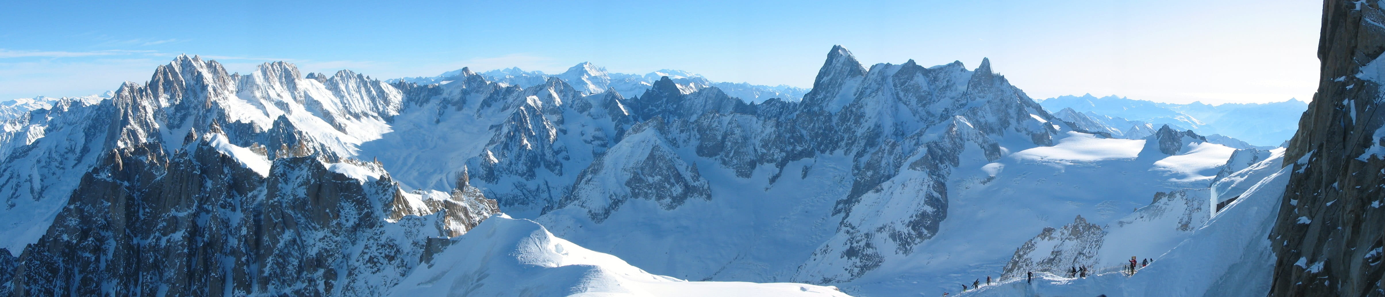 mood, mountain peak, rocks, panoramic, panorama, snowcapped mountain, pine tree, environment, the stage, the alps, landscape, moody, white, france, nature, HD Wallpaper