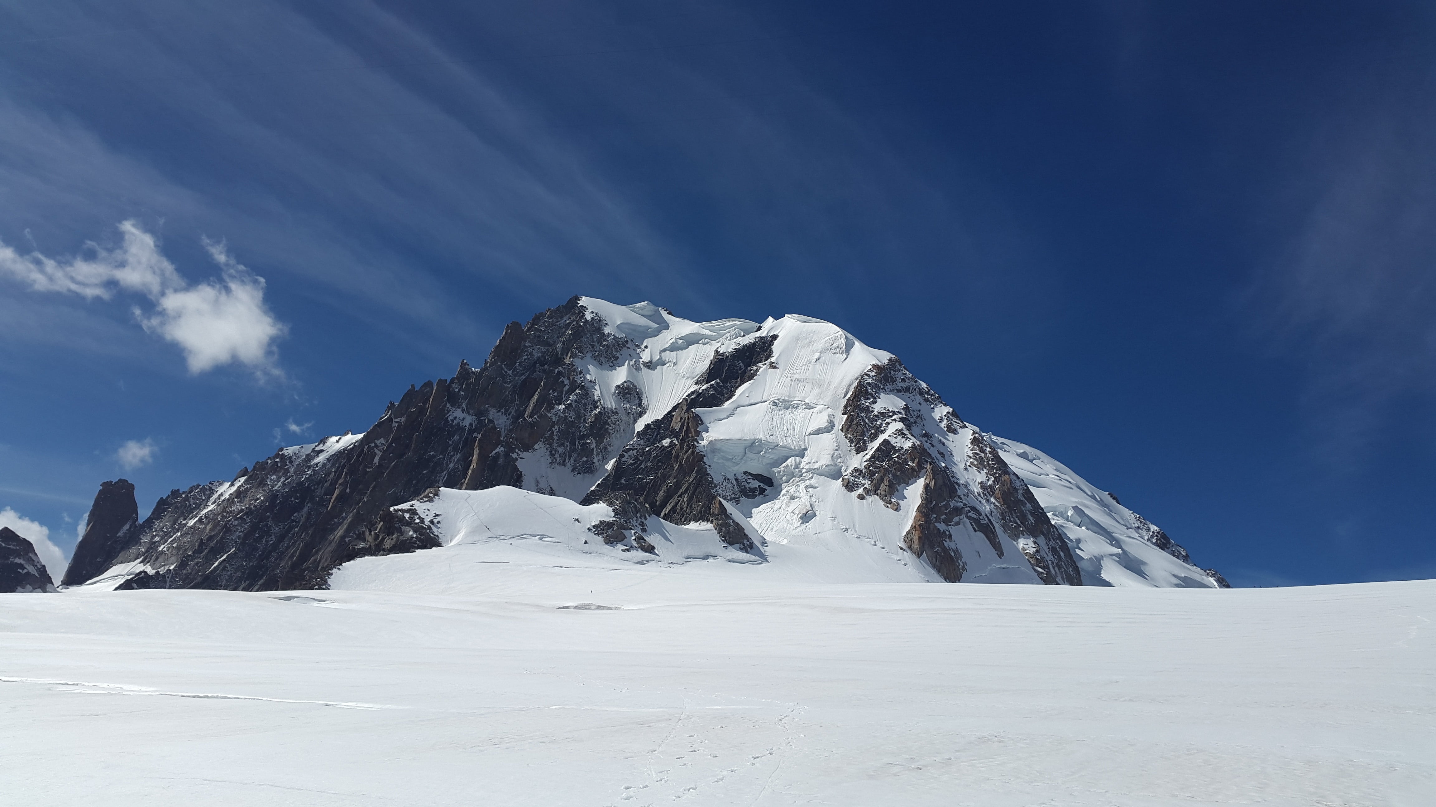 loneliness, mountain range, environment, white color, landscape, ice, extreme weather, scenics - nature, glacier, beauty in nature, high mountains, mountain peak, HD Wallpaper