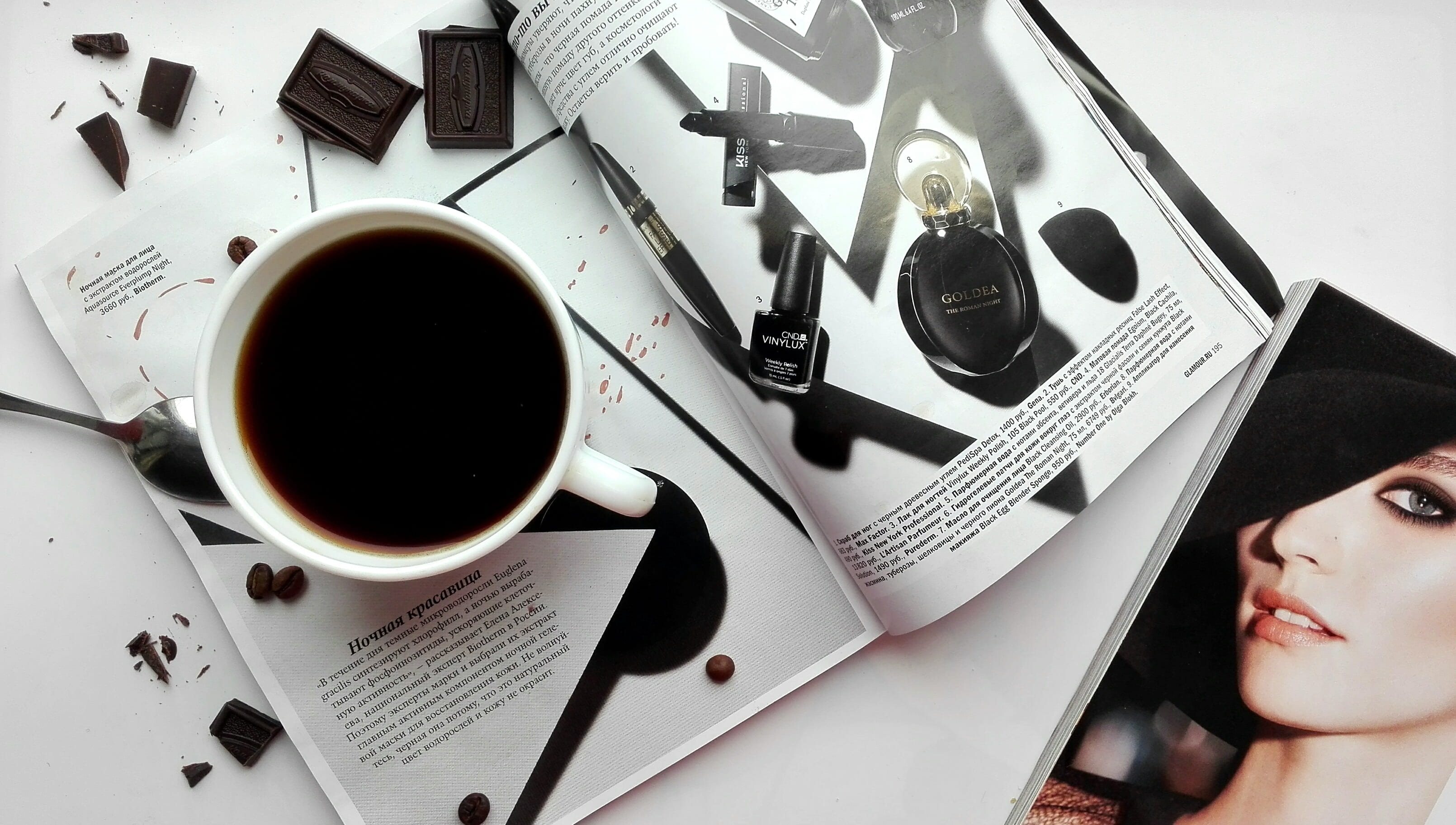 one person, table, wireless technology, 2K, mug, magazine, coffee, coffee - drink, dessert, gloss, white, technology, product, women, food and drink, drink, HD Wallpaper