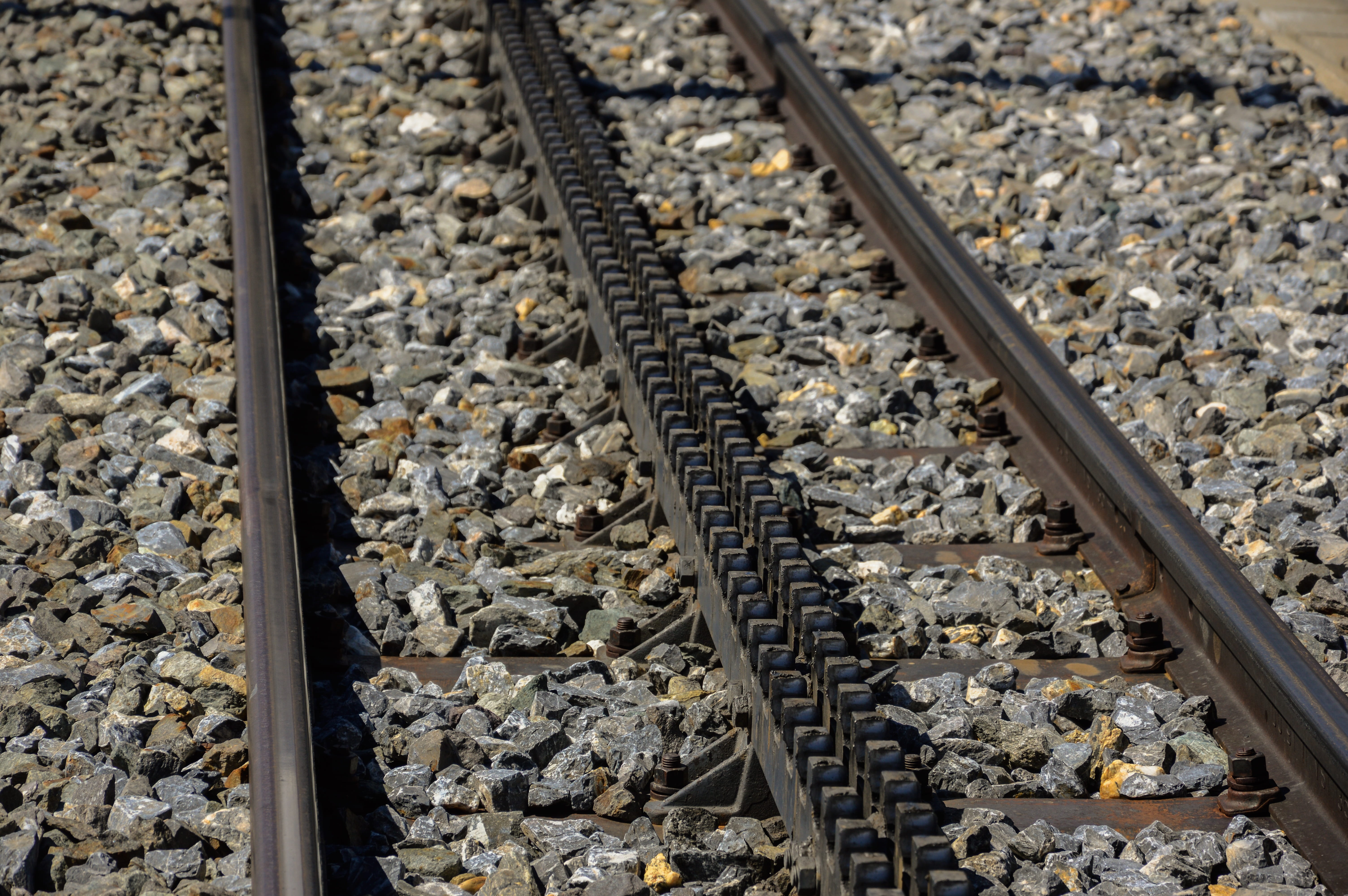 public transportation, 5K, switzerland, railway tracks, transportation, stone - object, gleise, in a row, upper lines, alpine, tourism, railway, track, HD Wallpaper