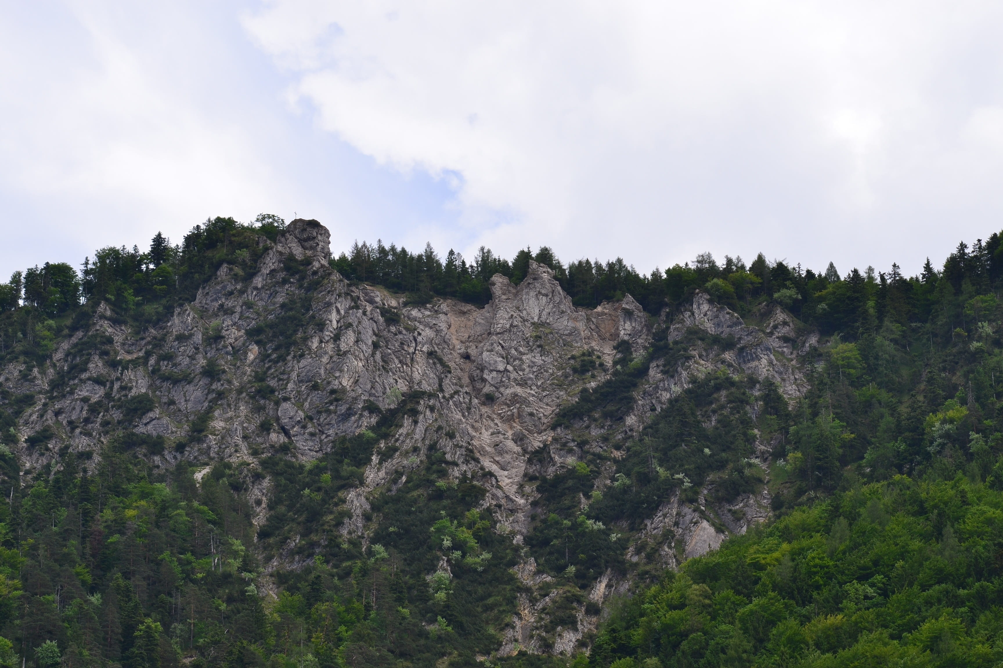 steep walls, solid, mountain peak, rock - object, environment, growth, no people, rock, craggy ridge, land, mountain, 2K, beauty in nature, cloud - sky, HD Wallpaper