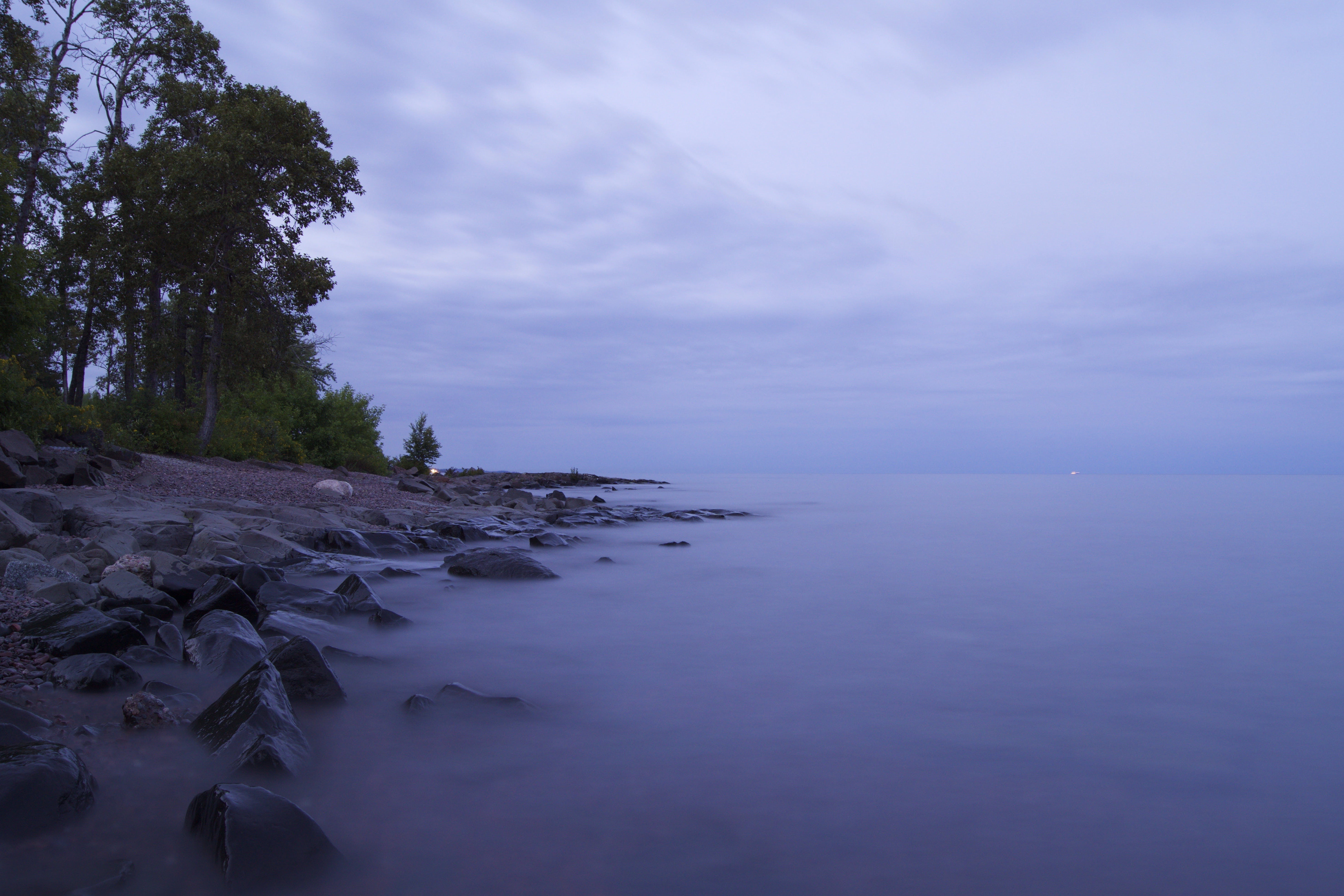 rock, day, trees, outdoors, waves, cloudy, no people, sea, 5K, beach, evening, craggy, sky, long exposure, water, idyllic, plant, cloud - sky, scenics - nature, HD Wallpaper