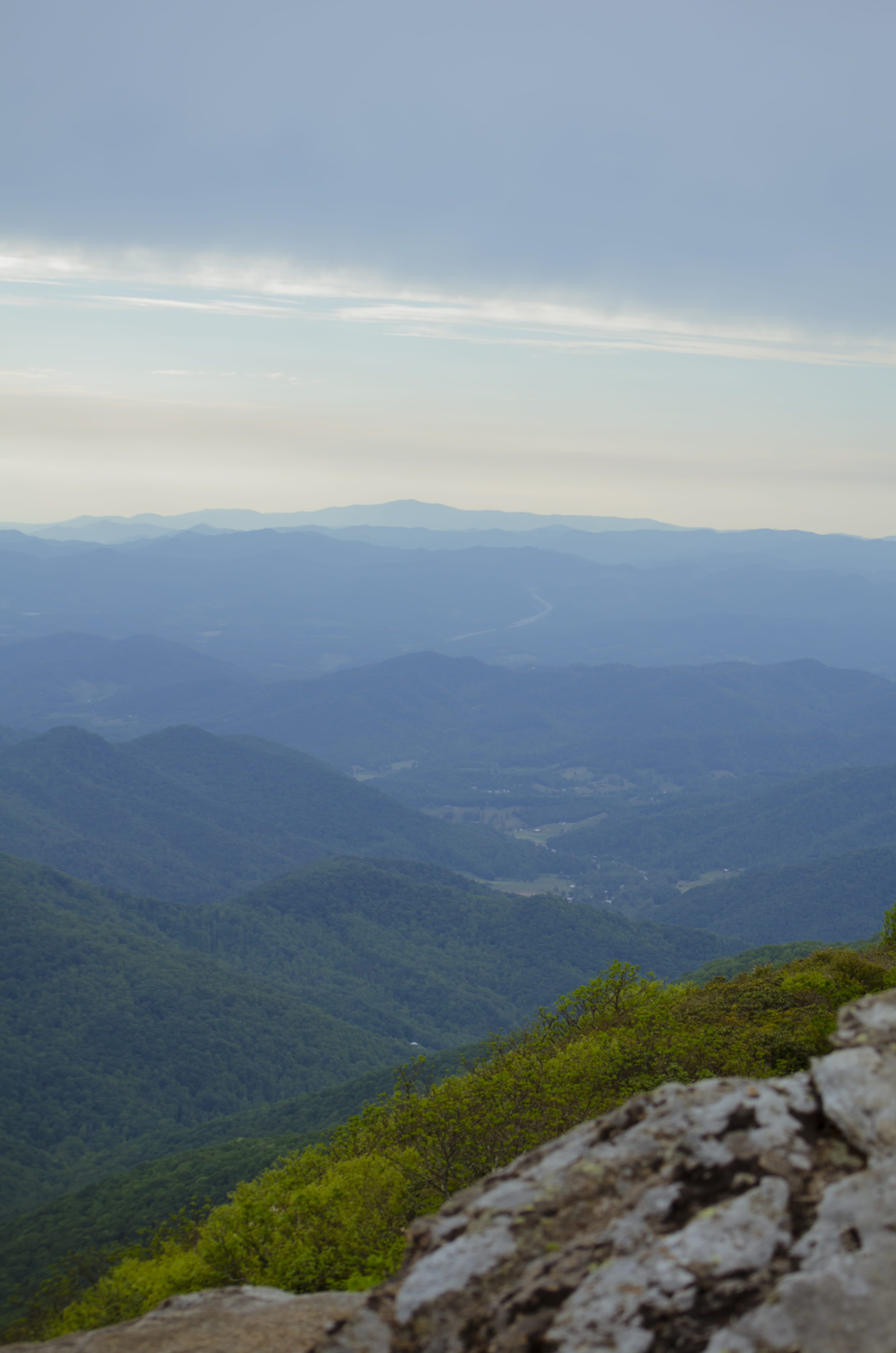 tranquility, tranquil scene, scenics - nature, craggy pinnacle summit, landscape, nature, smoky mountains, ivy, 4K, mountain, united states, no people, Phone HD Wallpaper