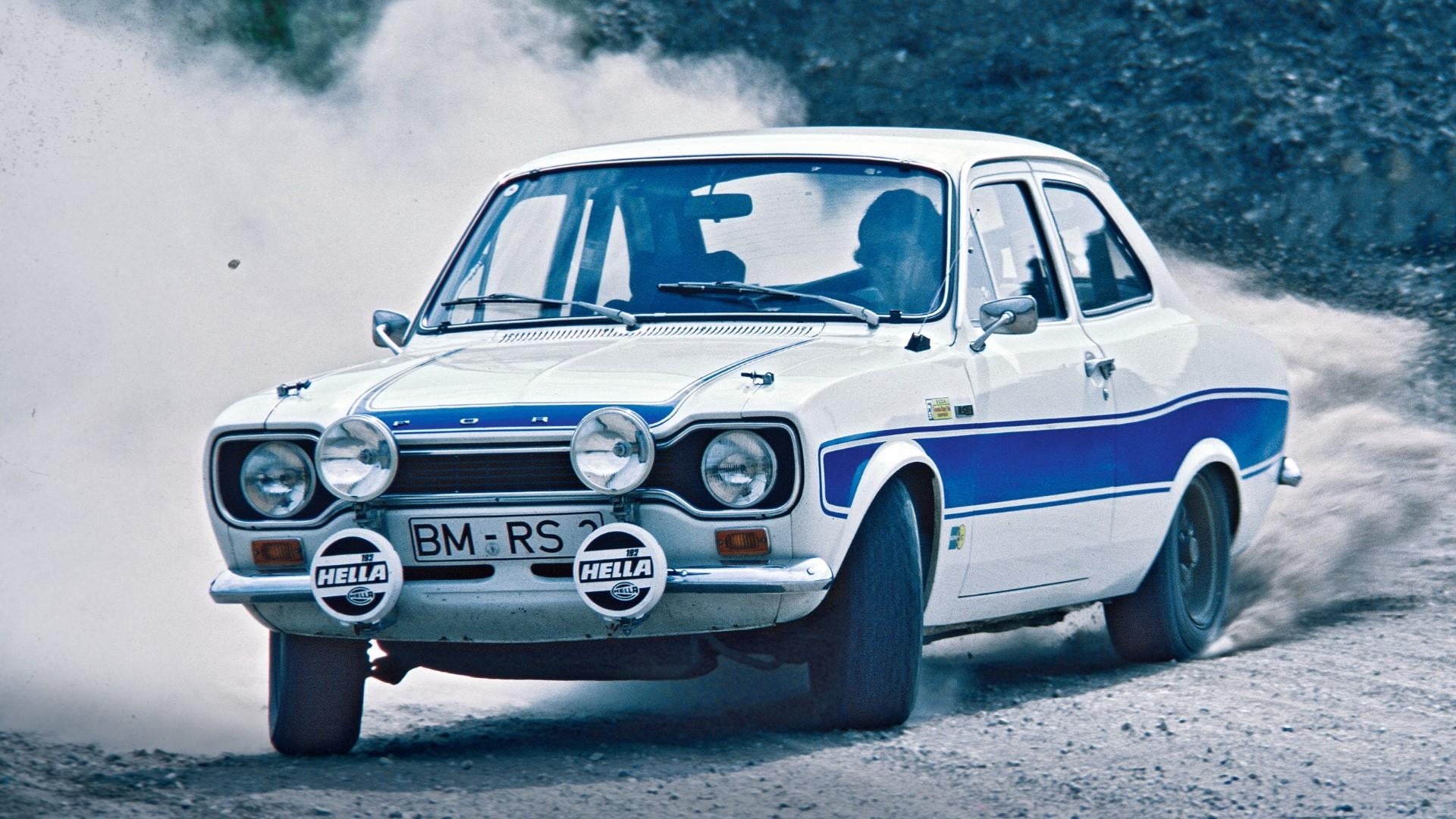 travel, retro styled, land vehicle, drift, small, white color, race car, drifting, racing, motor vehicle, dust, headlight, day, auto racing, city, 1080P, HD Wallpaper