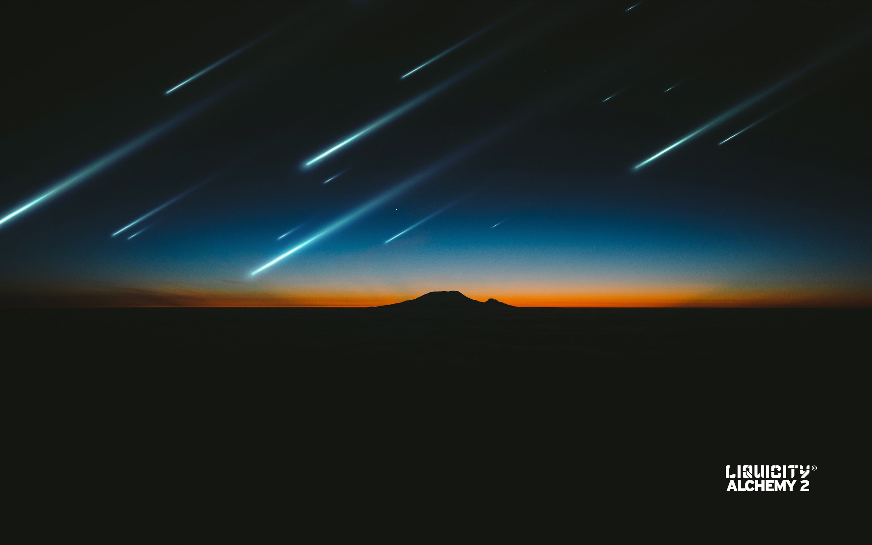 shooting stars, drum and bass, 2K, digital art, HD Wallpaper