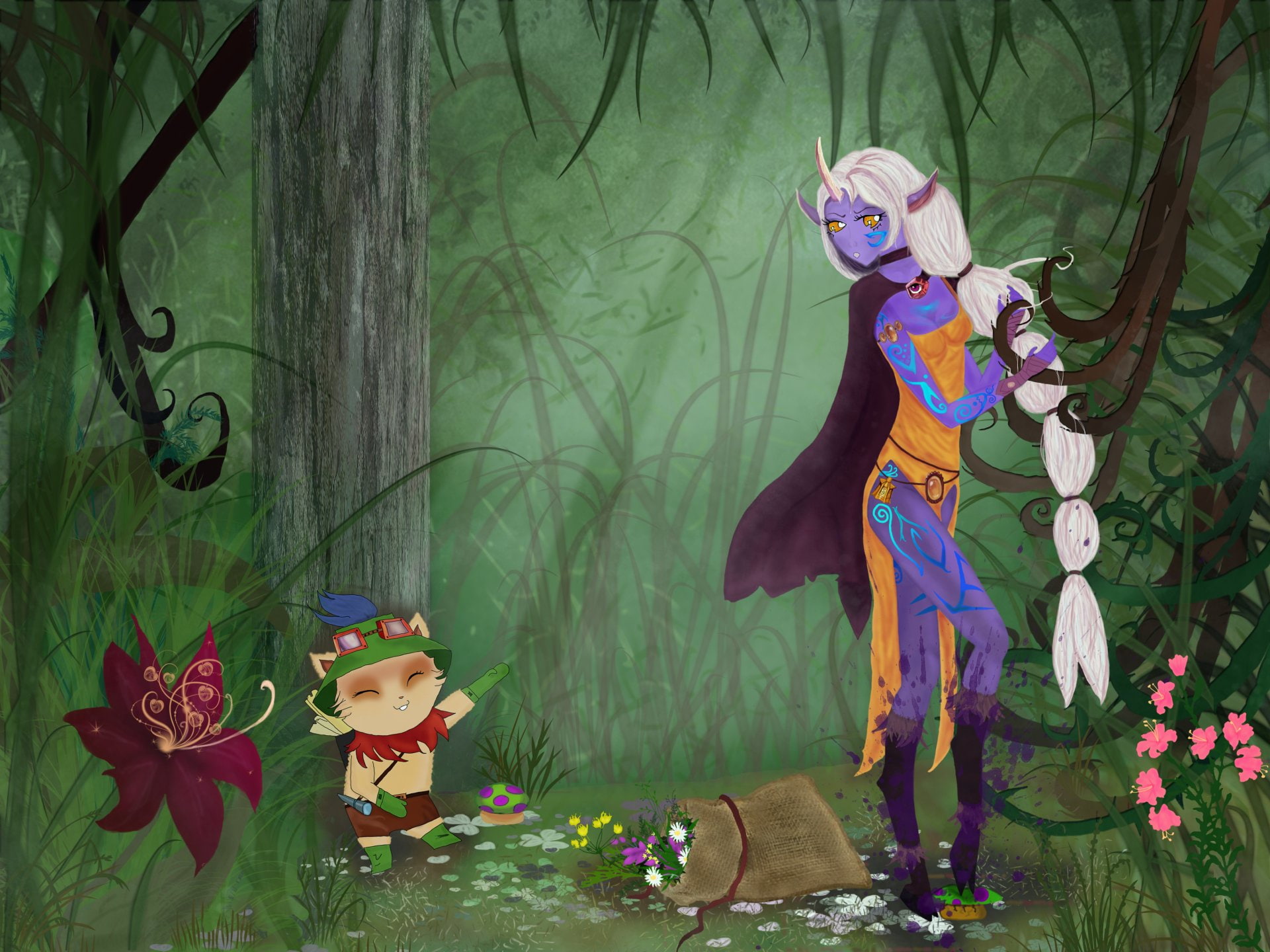 Video Game, 1080P, Soraka (League Of Legends), Teemo (League Of Legends), League Of Legends, HD Wallpaper
