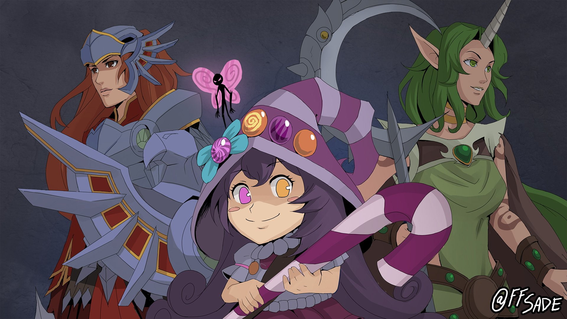 Leona (League Of Legends), Soraka (League Of Legends), 1080P, League Of Legends, Video Game, Lulu (League Of Legends), HD Wallpaper