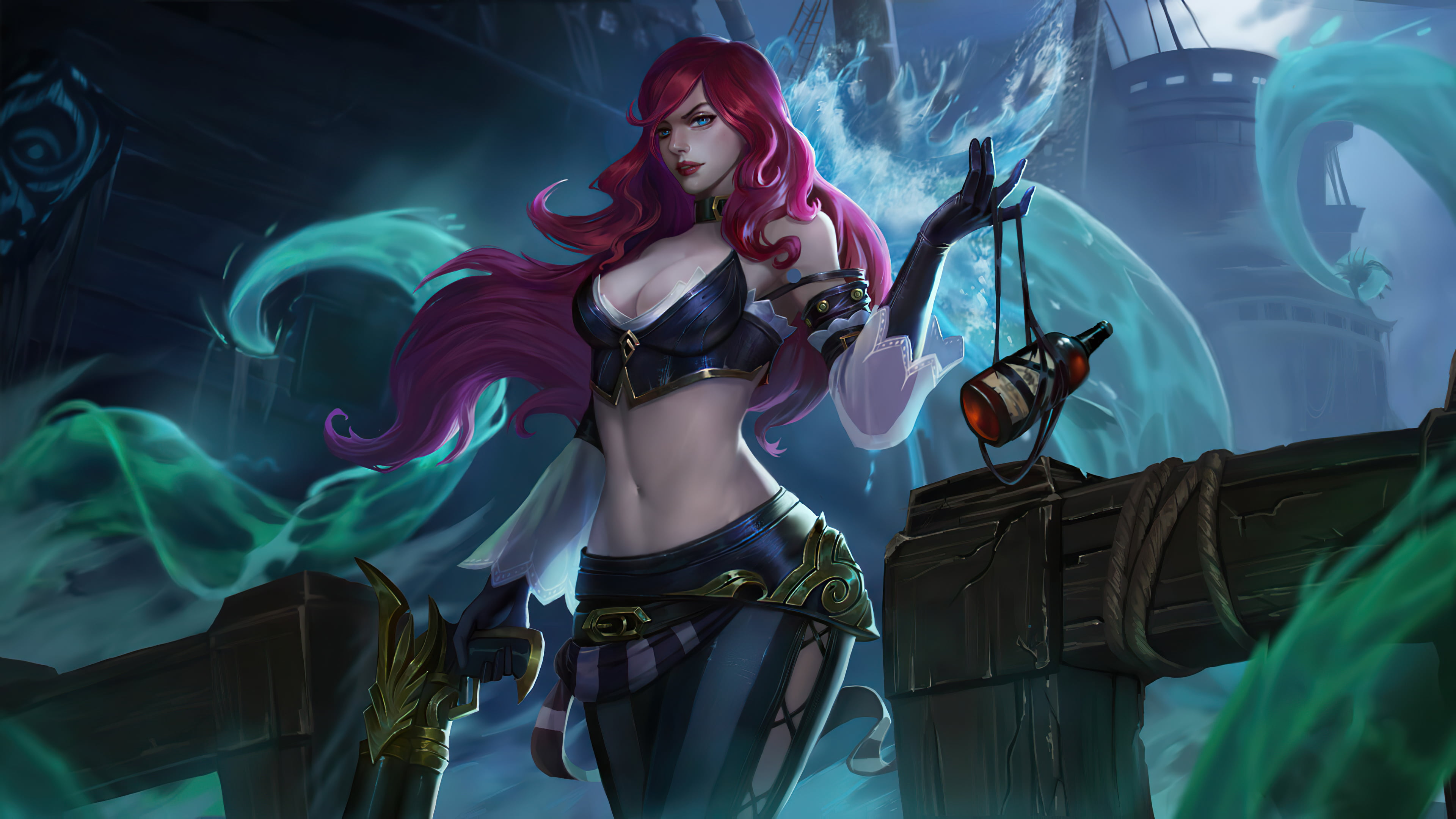 women, Miss Fortune, 4K, League of Legends, HD Wallpaper