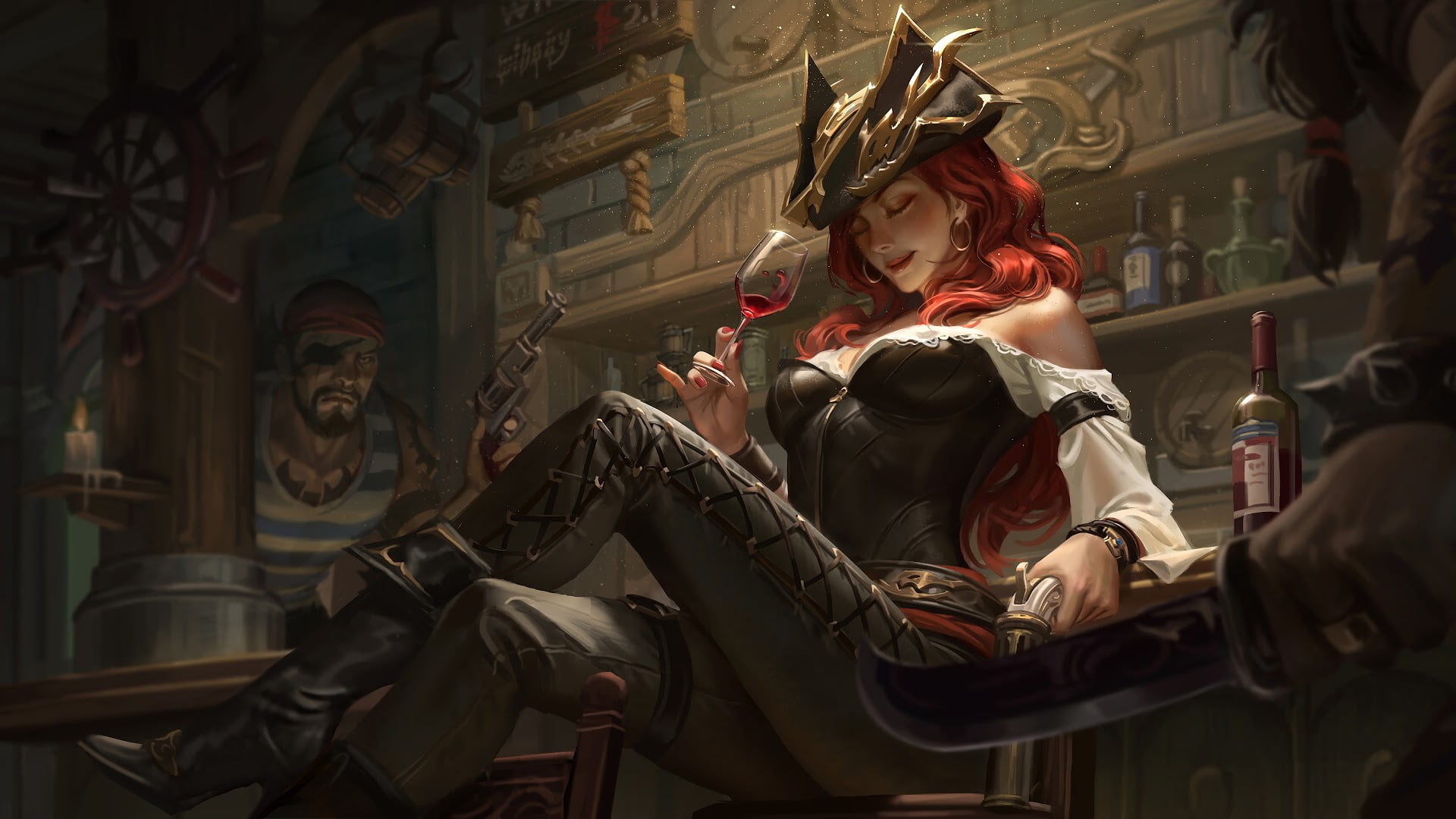Miss Fortune (League of Legends), Miss Fortune, redhead, League of Legends, 1080P, HD Wallpaper