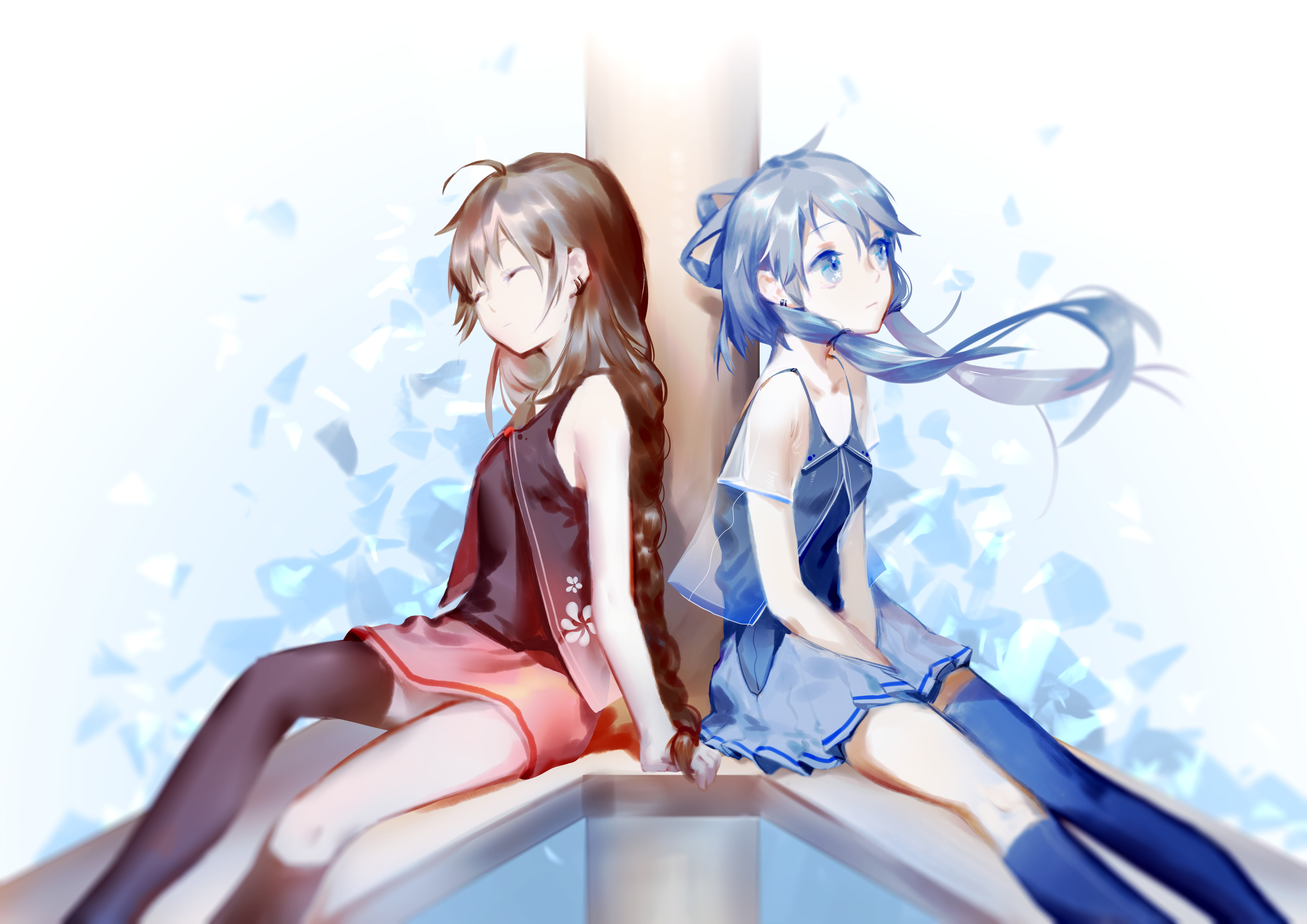 windy, vocaloid, lifestyles, young adult, clothing, women, adult, fashion, three quarter length, digital composite, sleeping, Anime, beautiful woman, 4K, HD Wallpaper