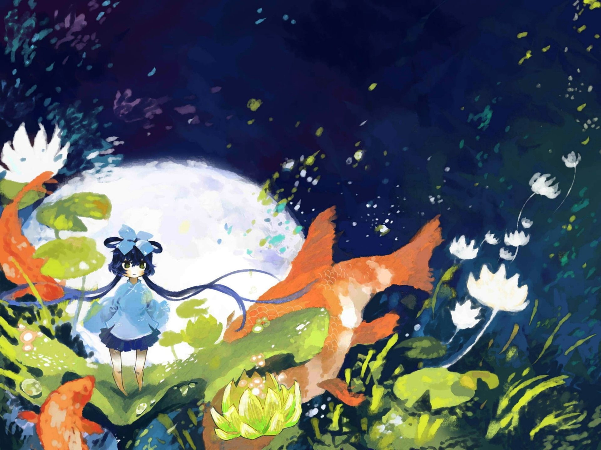 Luo Tianyi, Vocaloid, 1080P, Anime, HD Wallpaper