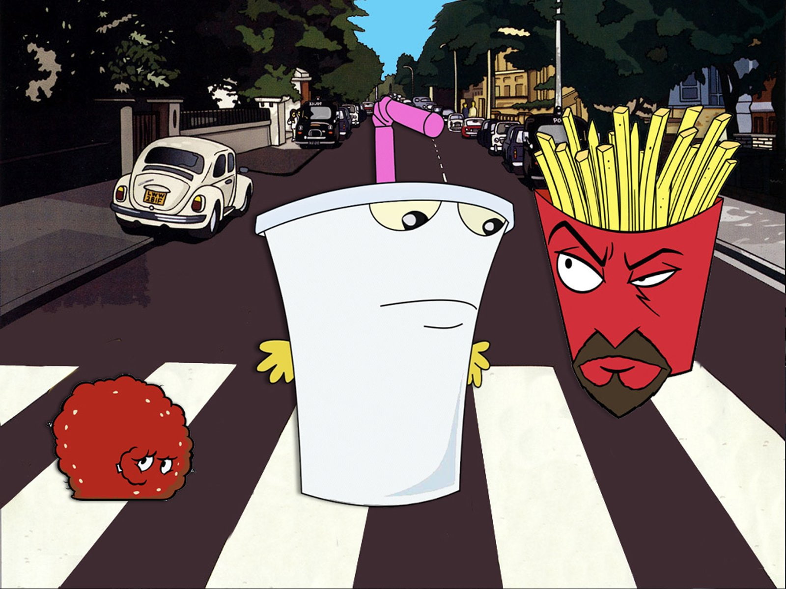 720P, aqua, comedy, force, hunger, family, teen, cartoon, HD Wallpaper