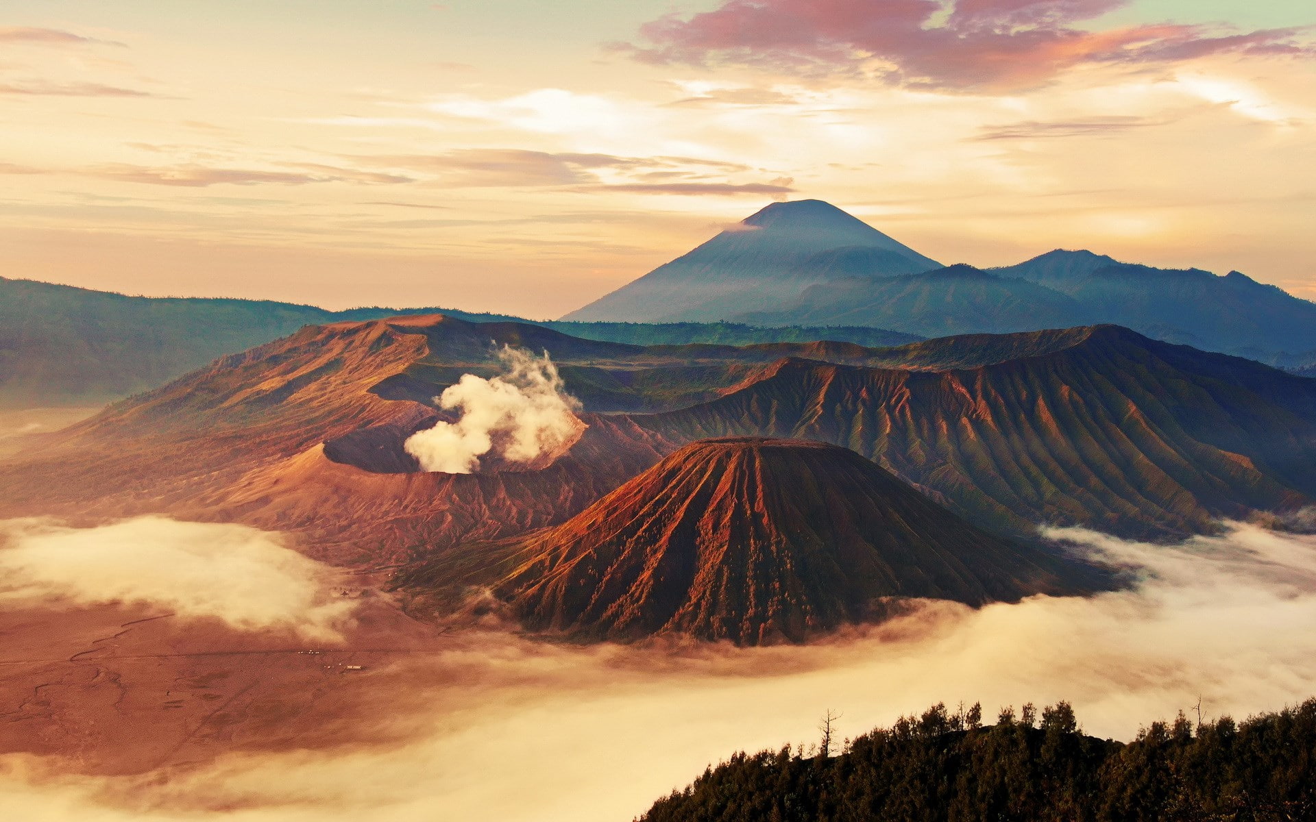 mount bromo, 1080P, HD Wallpaper
