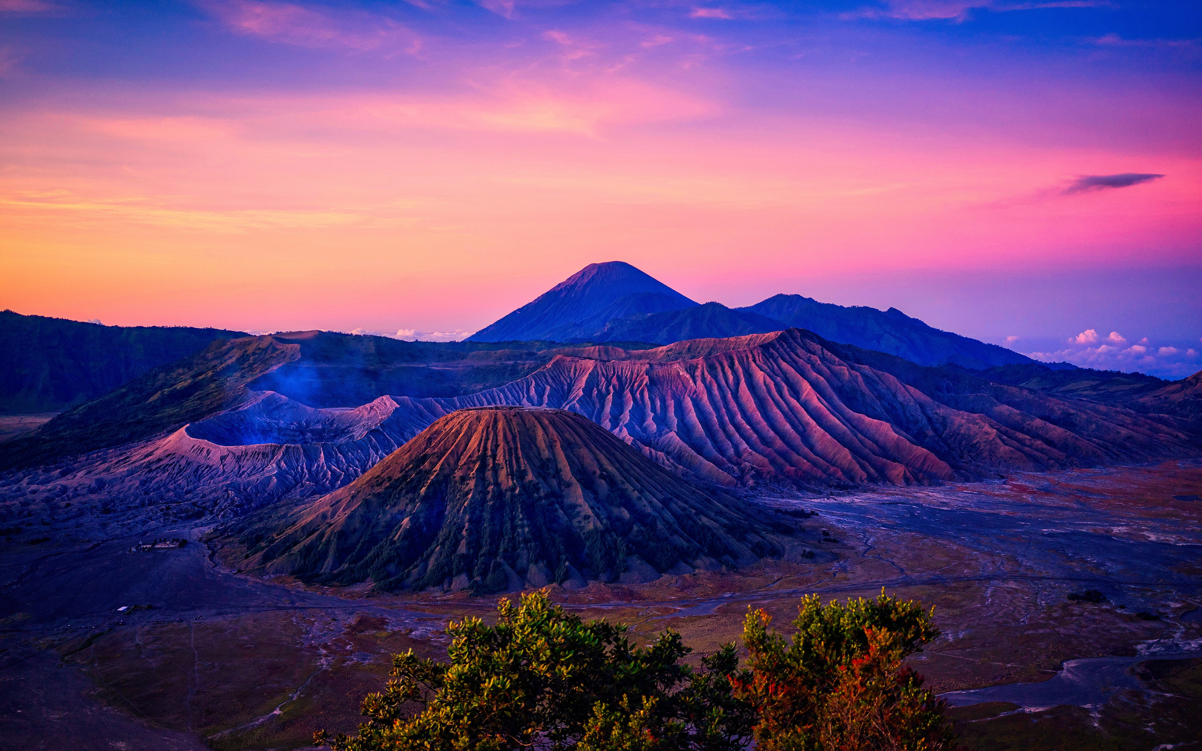 4K, sunrise, mount, Bromo, volcano, HD Wallpaper